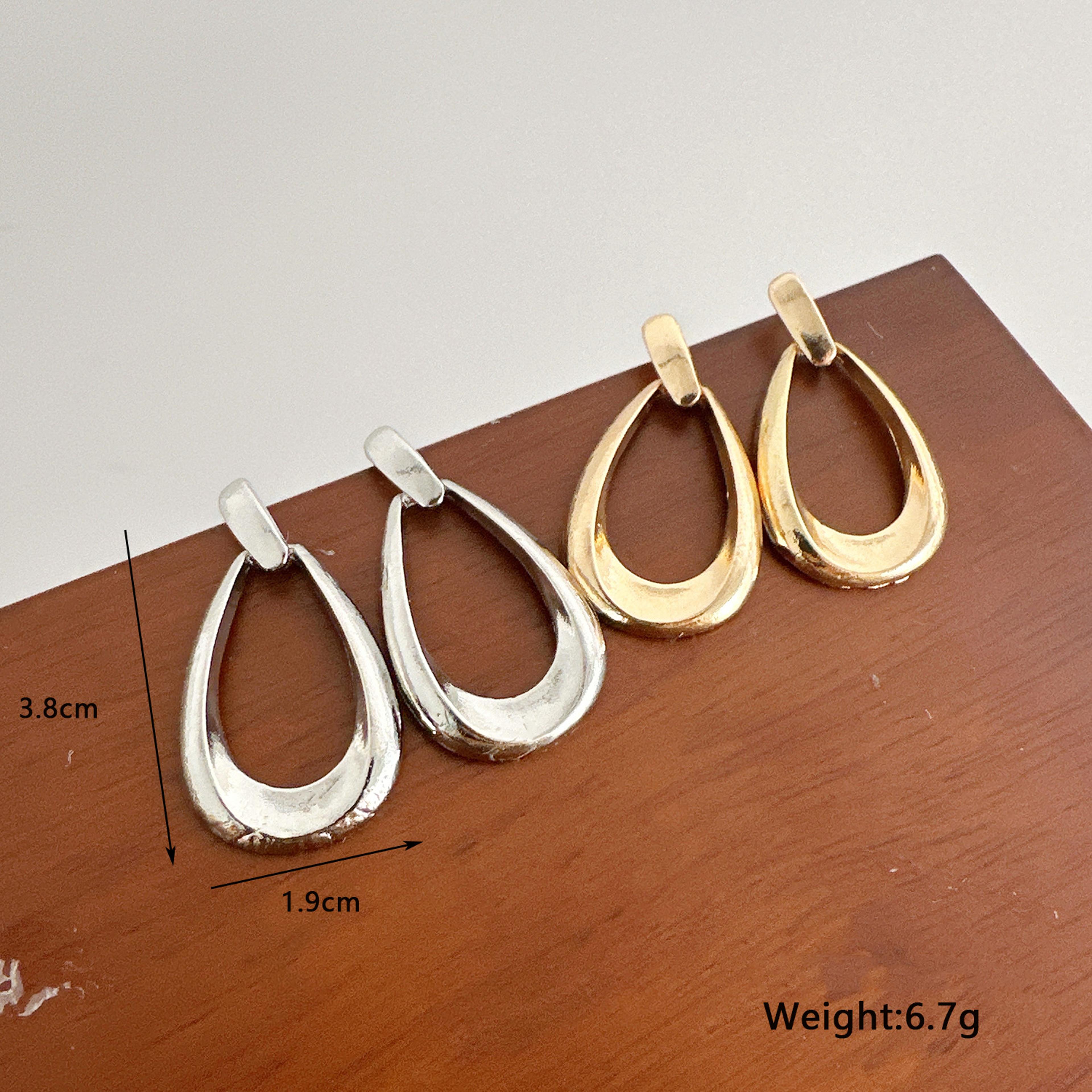 Fashion Geometric Earrings For Women Simple French Style Jewelry Luxurious Drop Earring Daily Vacat 5