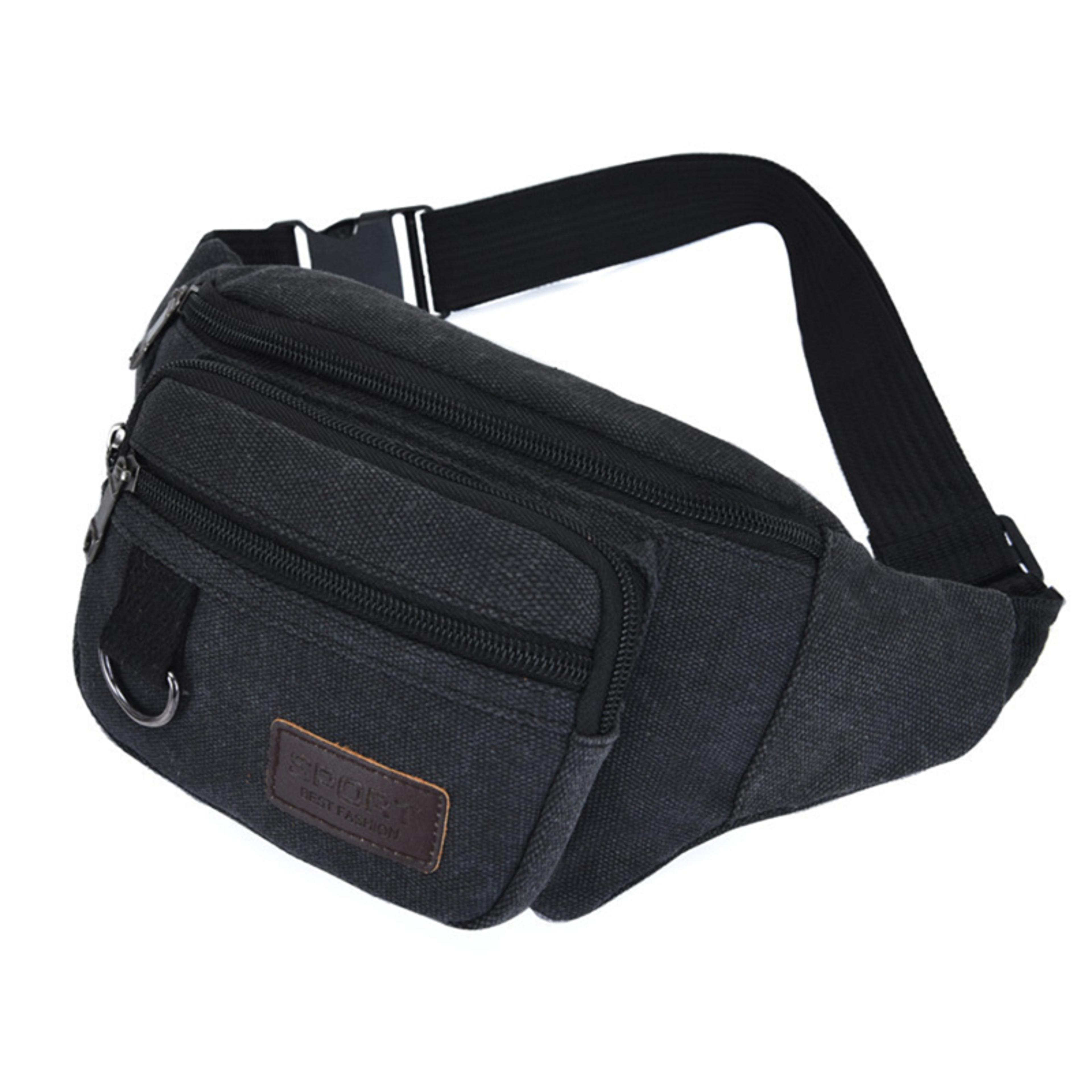Multifunctional Mens Waist Bag Large Capacity Phone Wallet Multifunctional Males Shoulder Bags 2