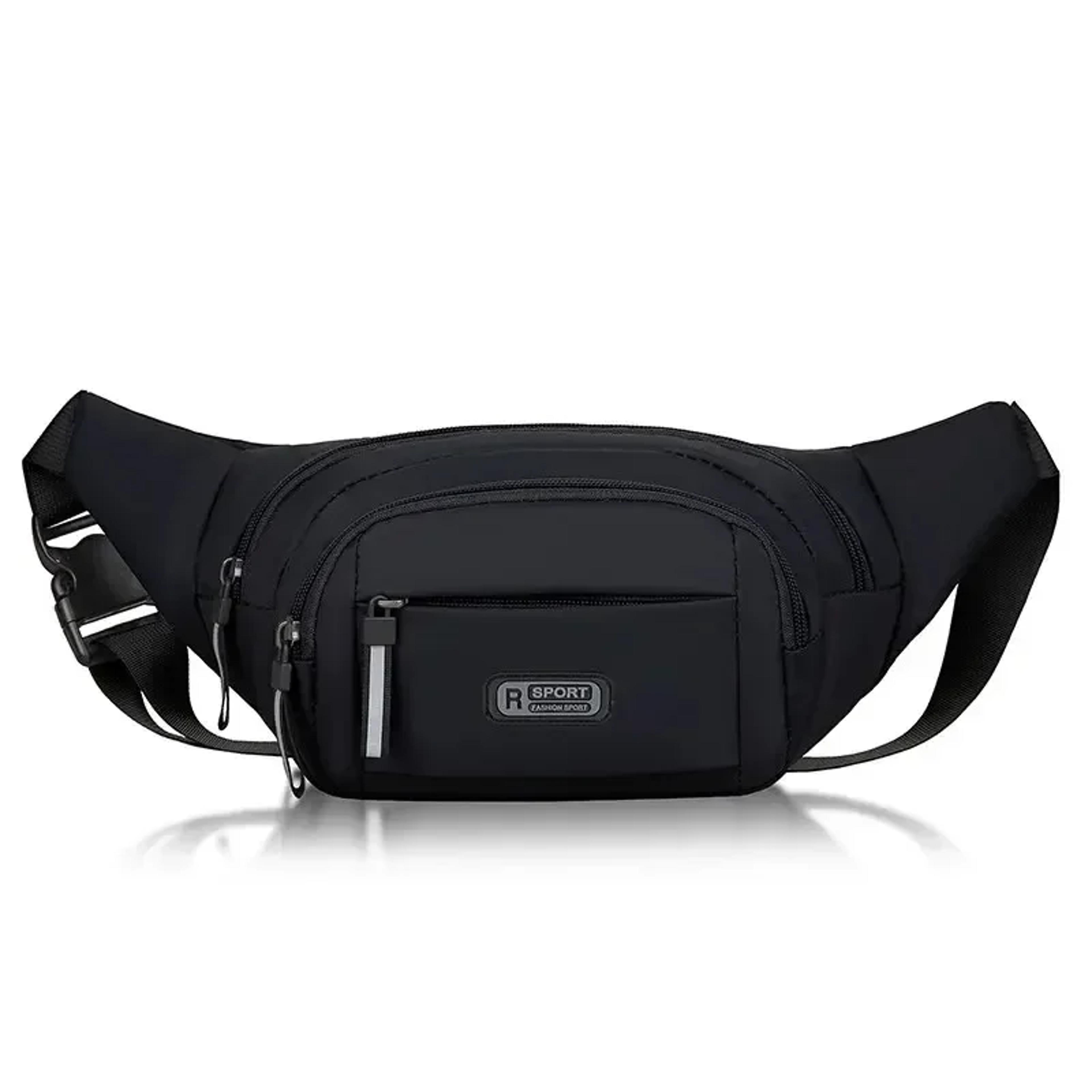 UltraThin Mens Canvas AntiTheft Waist Pack For Phone Sports Outdoor Hiking Travel 2