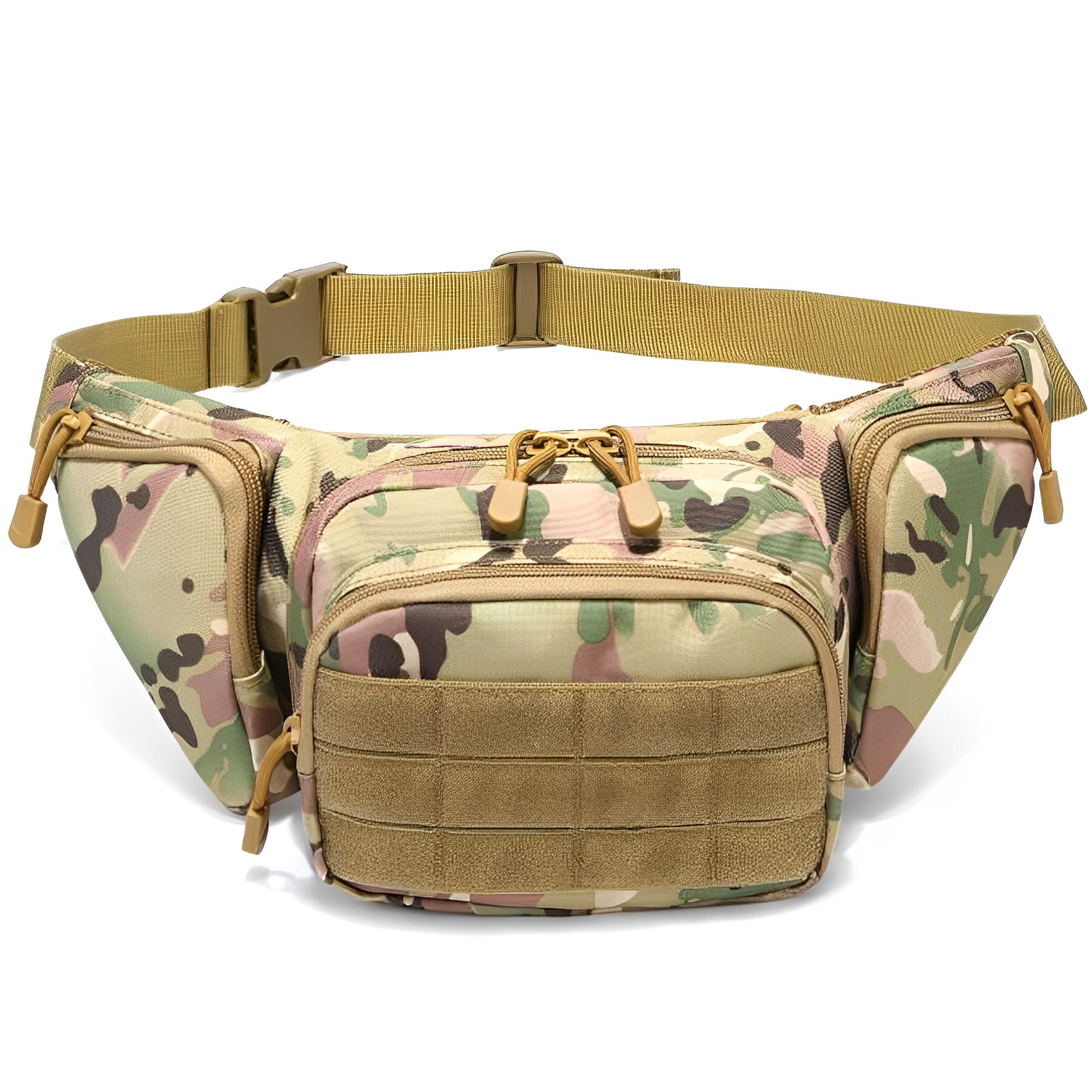 High Capacity Waist Bag Tactical Multi Function Waist Pack For Men Nylon Shoulder Fanny Packs Hikin 8