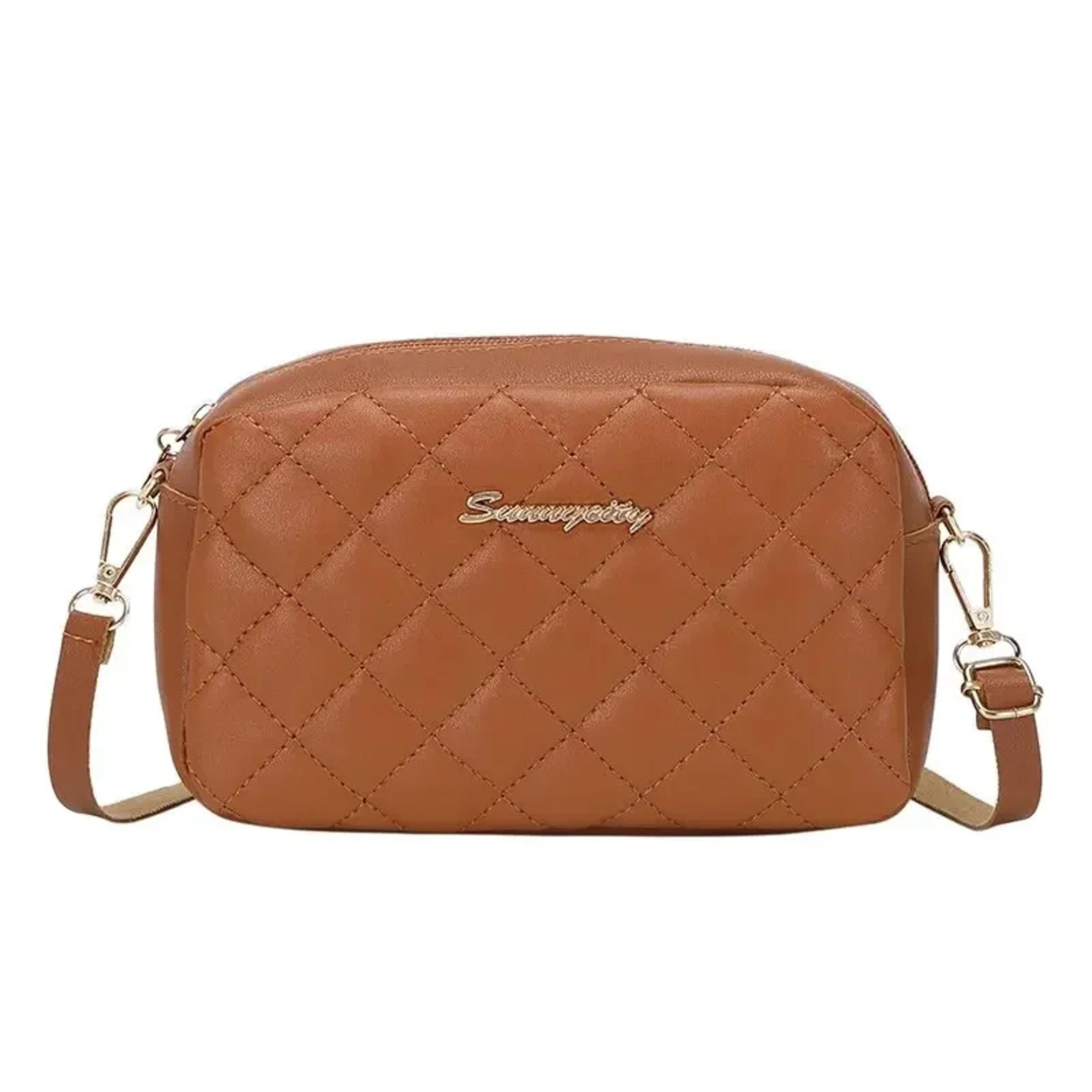 Simple Embroidery Checkered Crossbody Camera Bag For Women Checkered Crossbody Bag 4