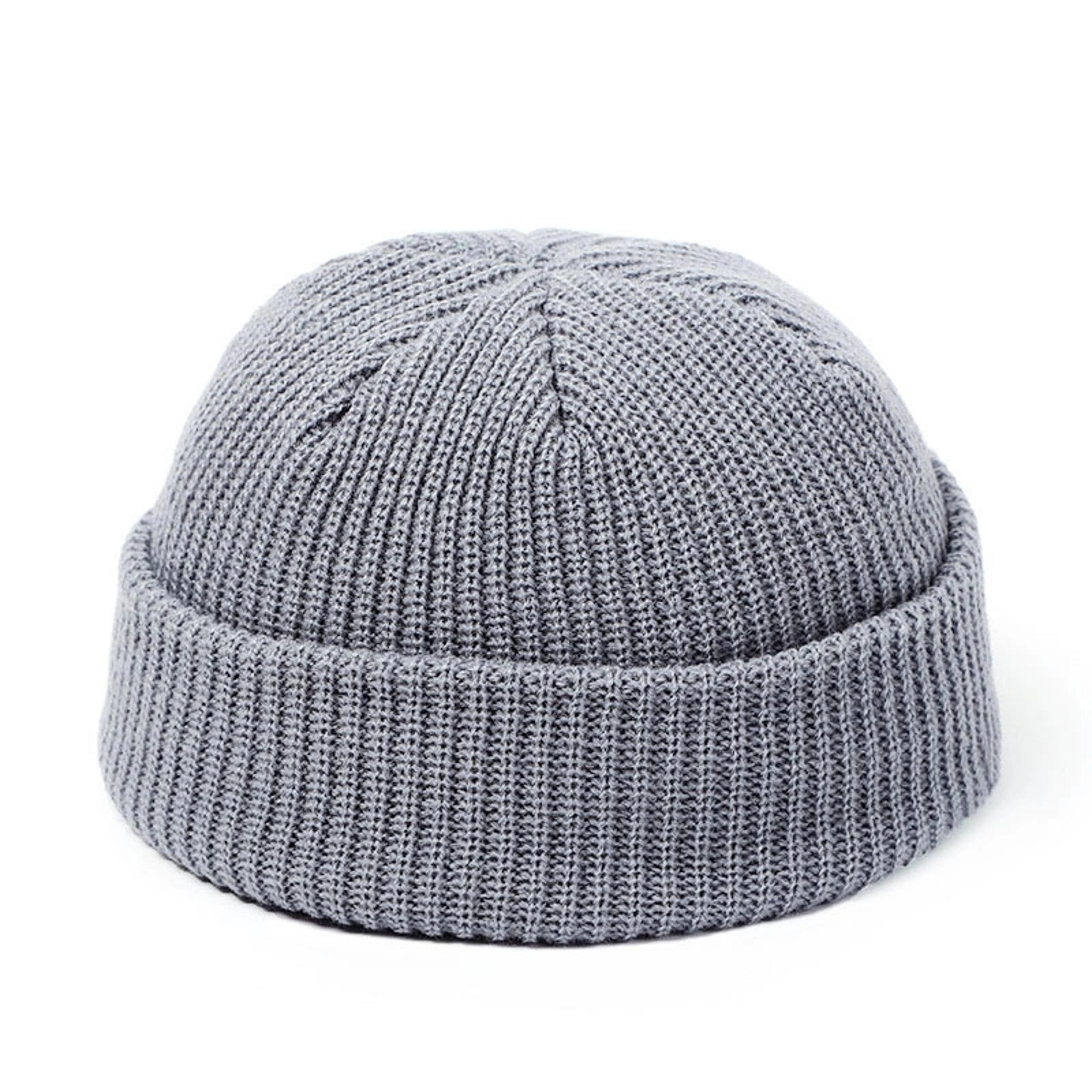 Wool Fashion Knitted Hat For Men  Women Simple Warm Skullies Beanie Cap Trendy Autumn Winter Solid  7