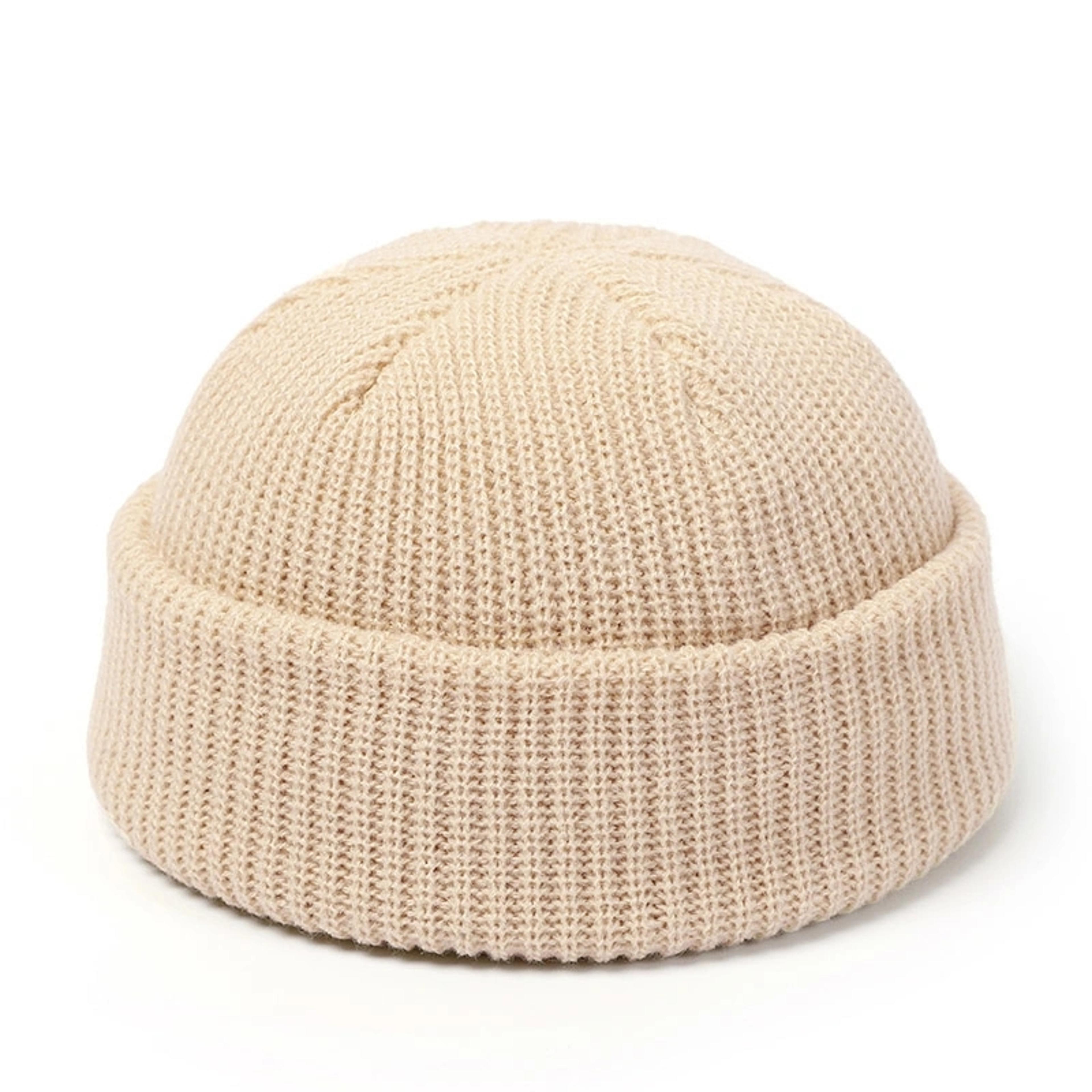 Wool Fashion Knitted Hat For Men  Women Simple Warm Skullies Beanie Cap Trendy Autumn Winter Solid  11