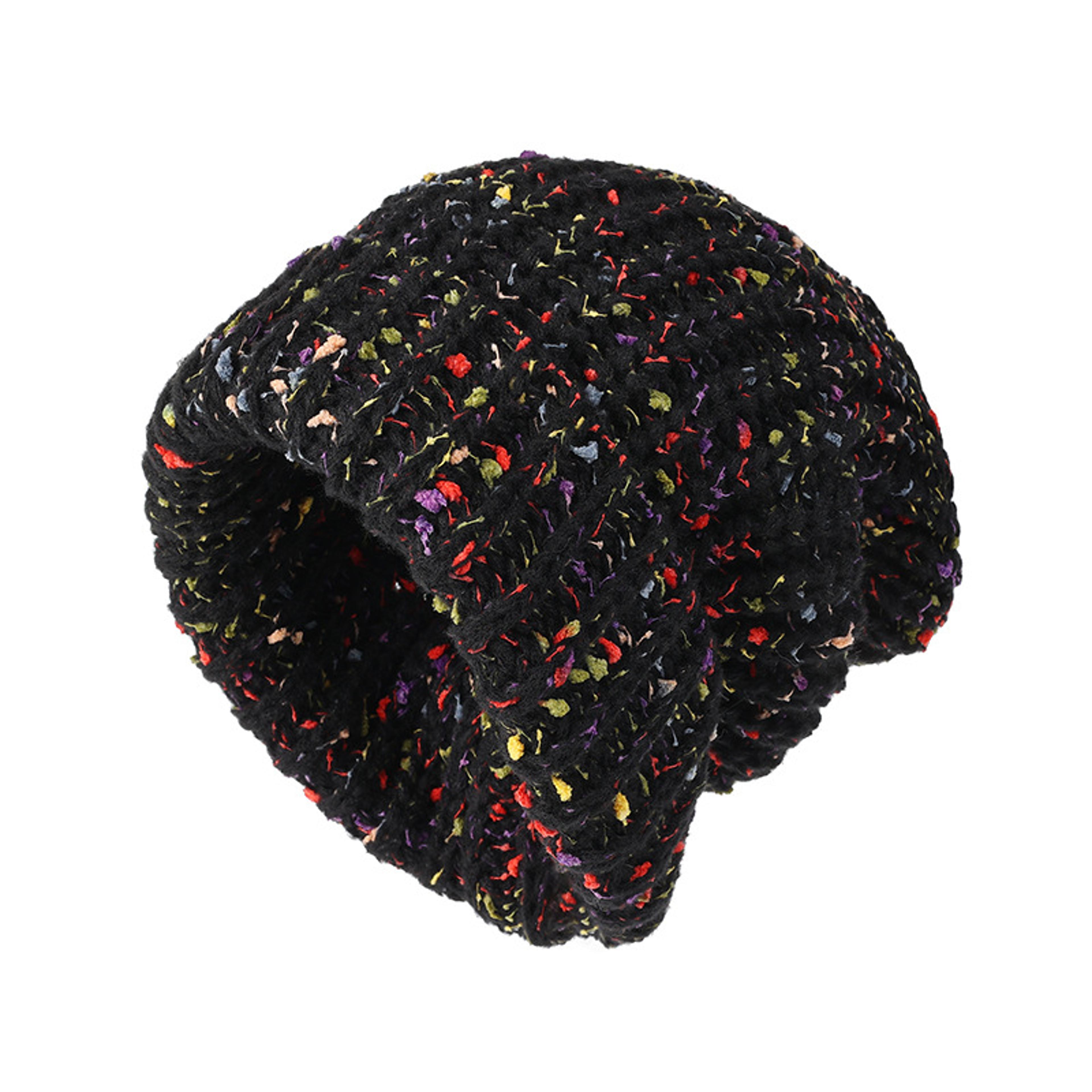Classic Coldproof Warm Beanie Trendy Mixed Color Slouchy Skull Cap Thick Knit Hat For Women Winter  8