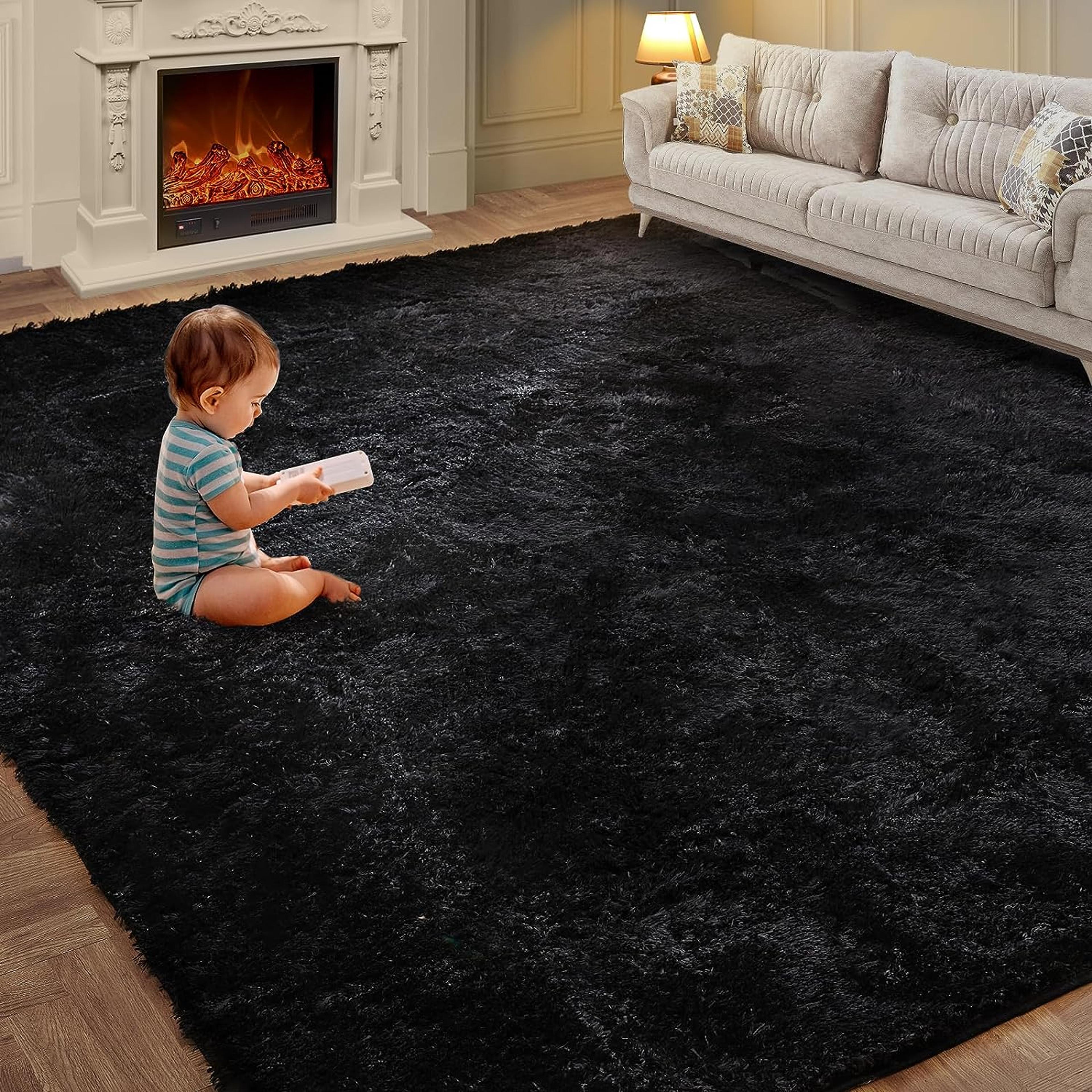 Soft TieDye Plush Carpet Childrens Room Home Mat Childrens Room Baby Crawling NonSlip Blanket 7