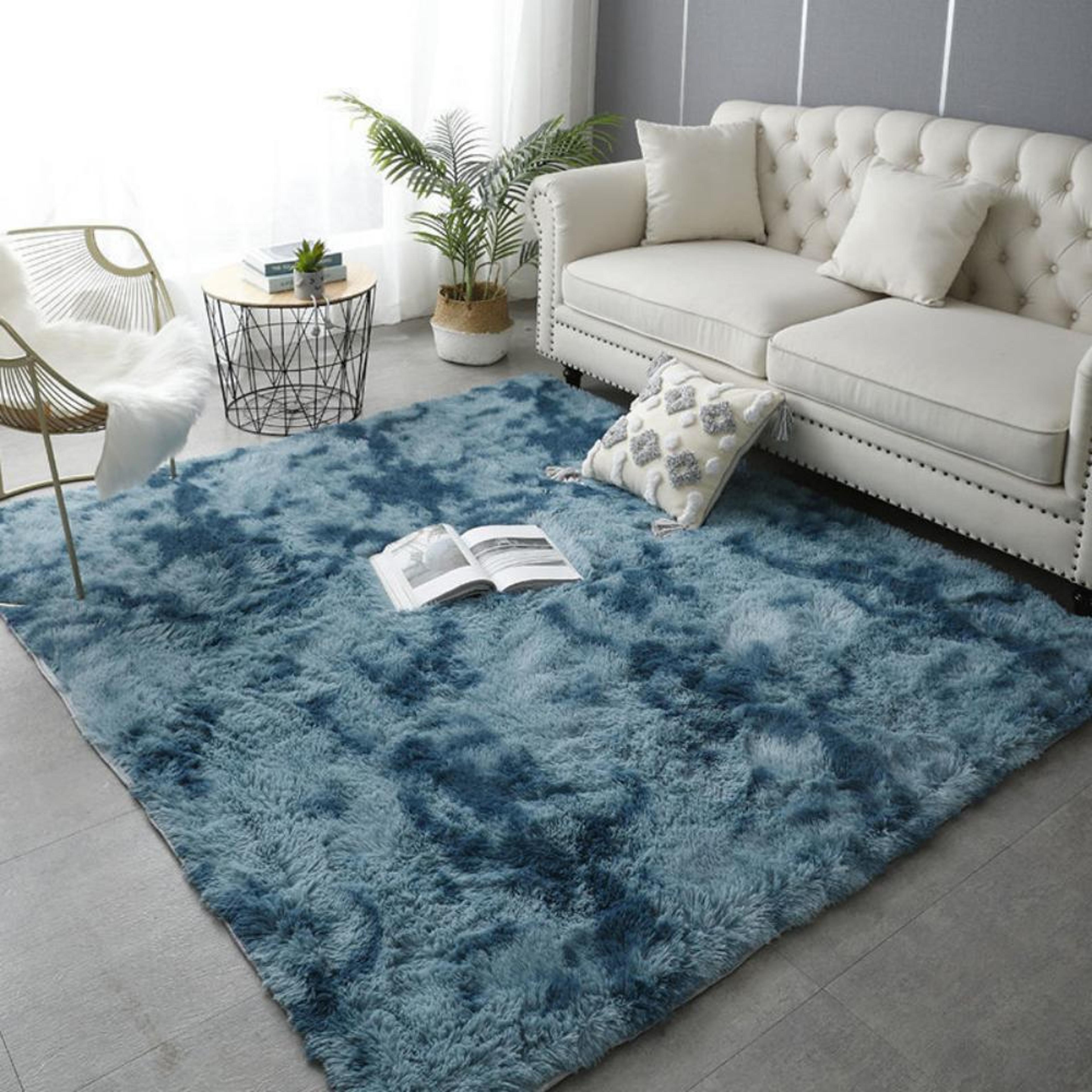 Soft TieDye Plush Carpet Childrens Room Home Mat Childrens Room Baby Crawling NonSlip Blanket 15