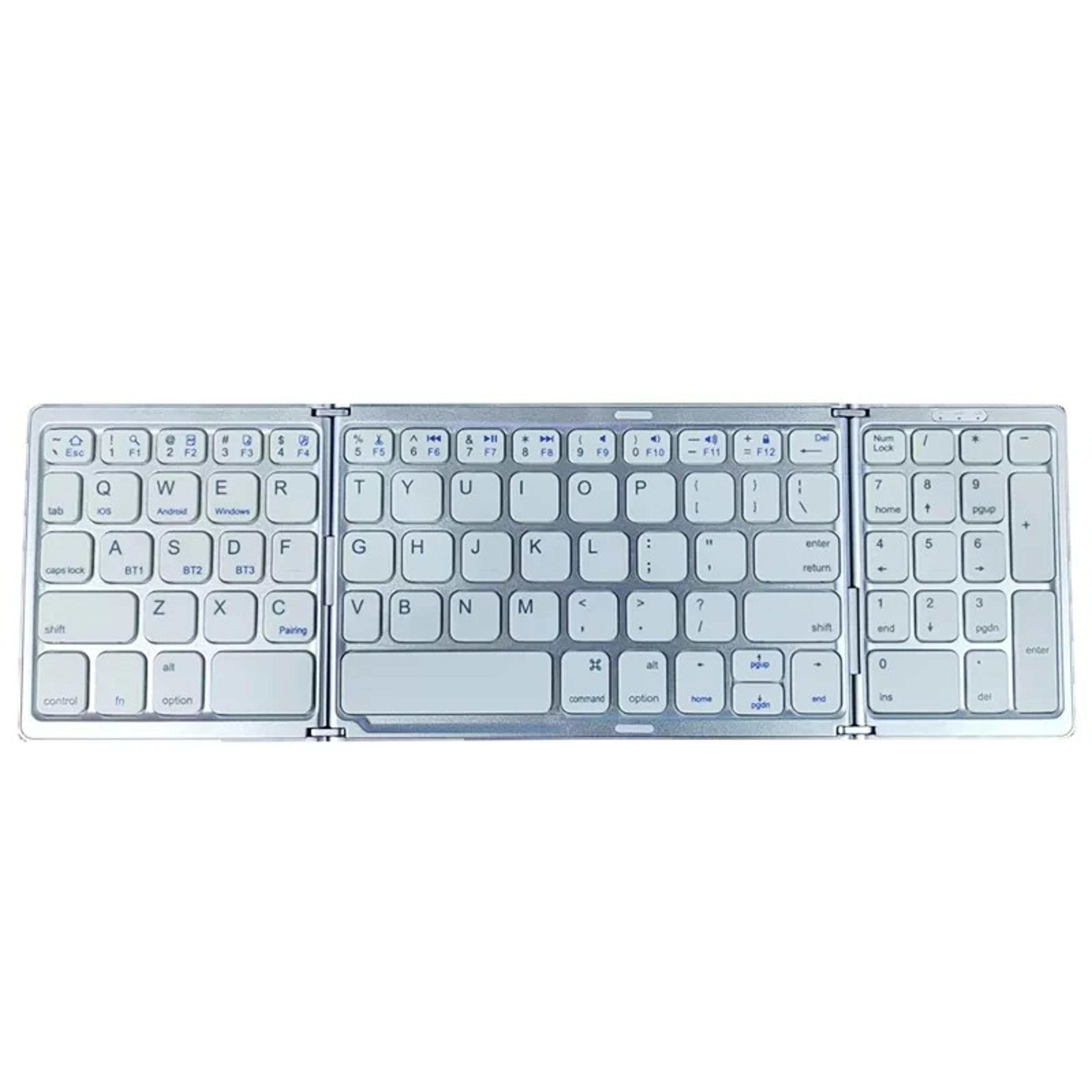 Foldable Folding Bluetooth Keyboard With Touchpad For Windows And Android Rechargeable Dual Bluetoo 8