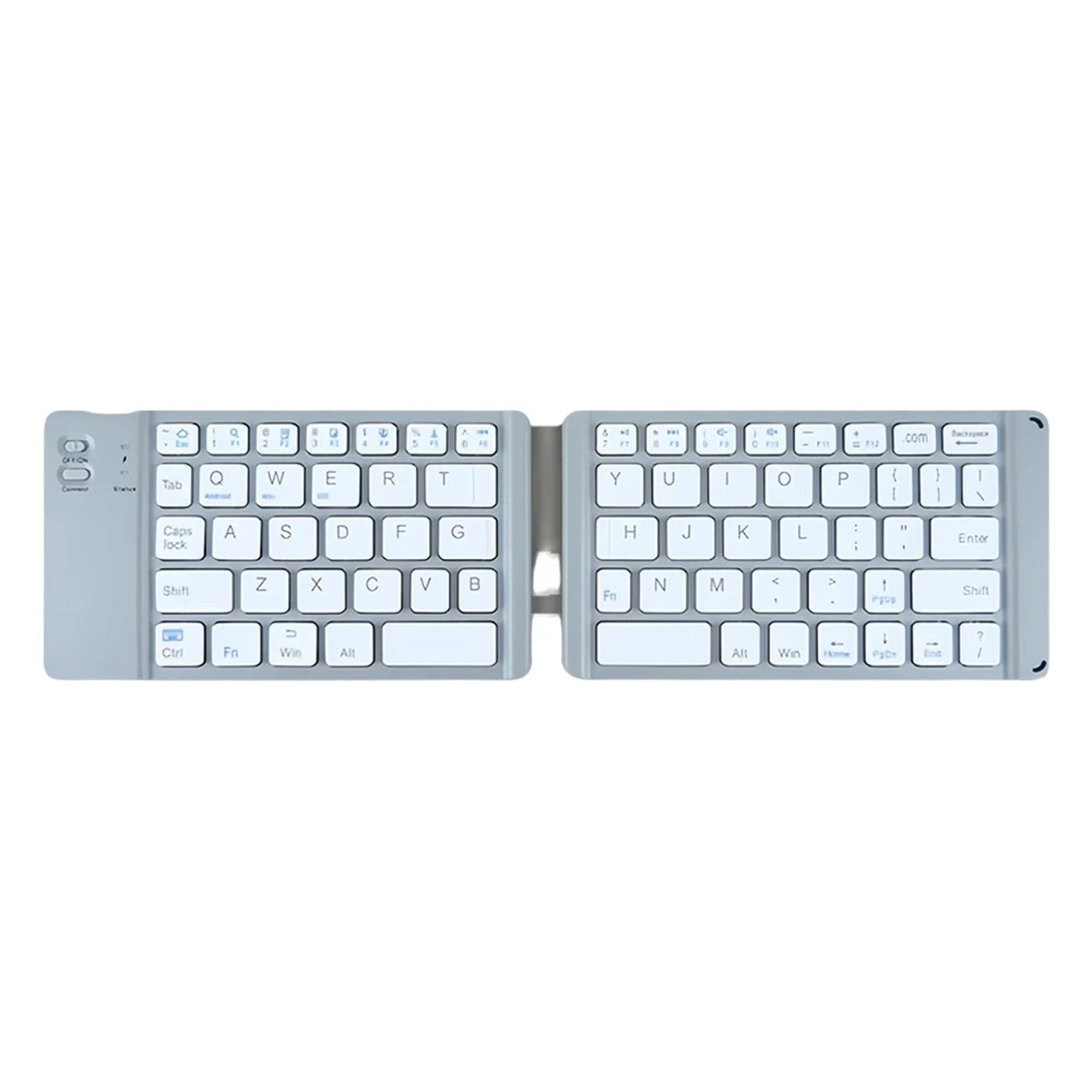 Foldable Folding Bluetooth Keyboard With Touchpad For Windows And Android Rechargeable Dual Bluetoo 10
