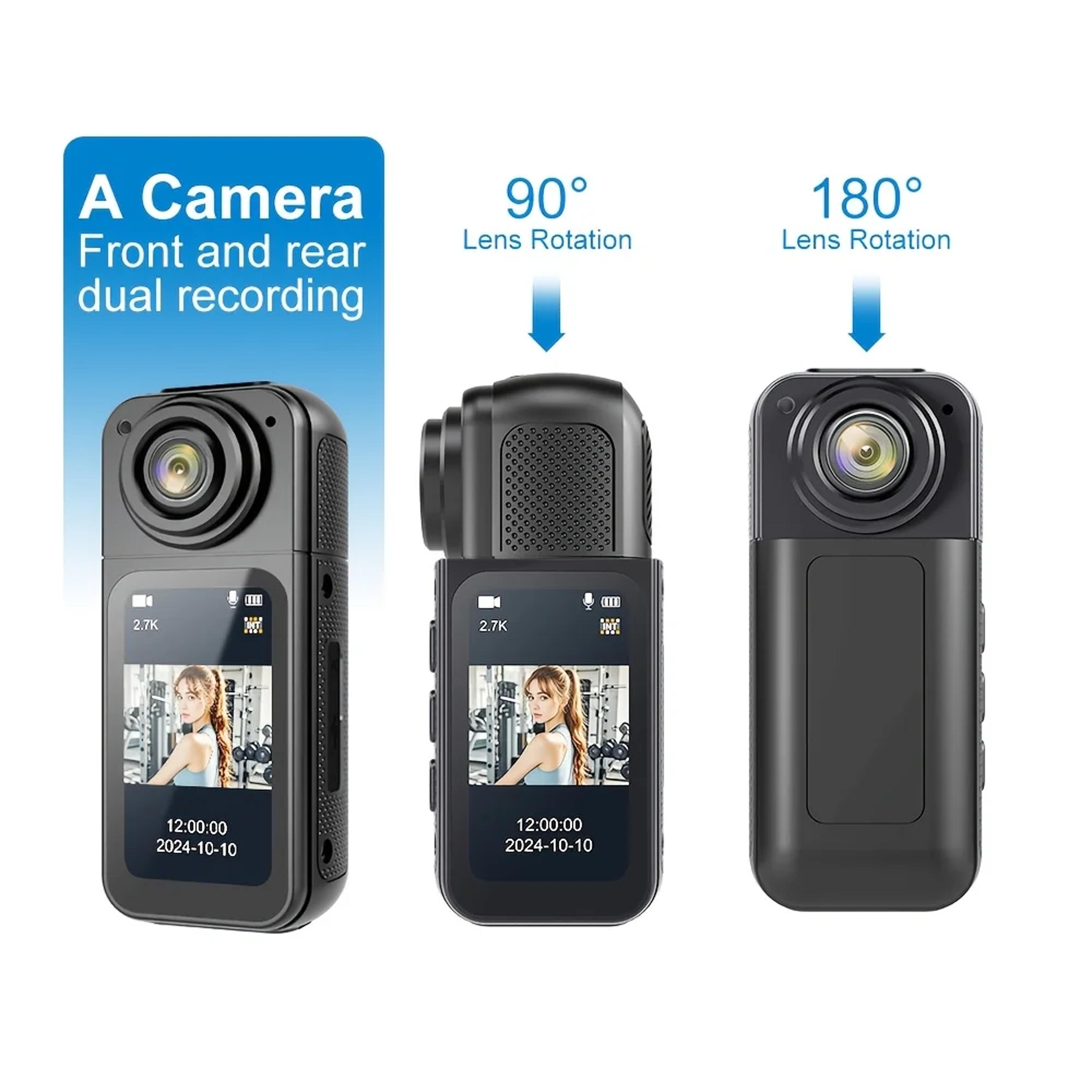 Lightweight Mini Recorder Finger Action Camera With Magnetic Belt And IPS Screen For Cycling 2