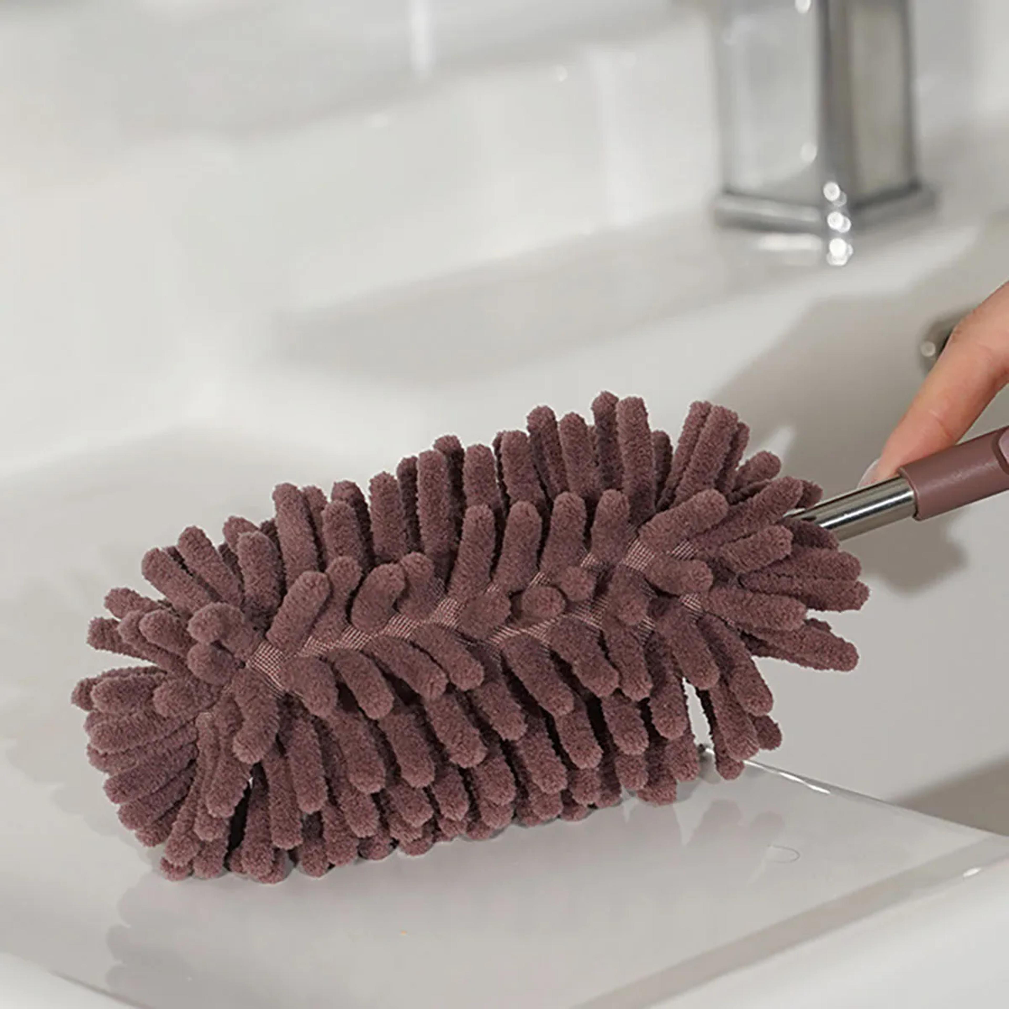 Telescopic Duster Extendable Handle Feather Dust Brush Cobweb Cleaner For Home And Car Use 5