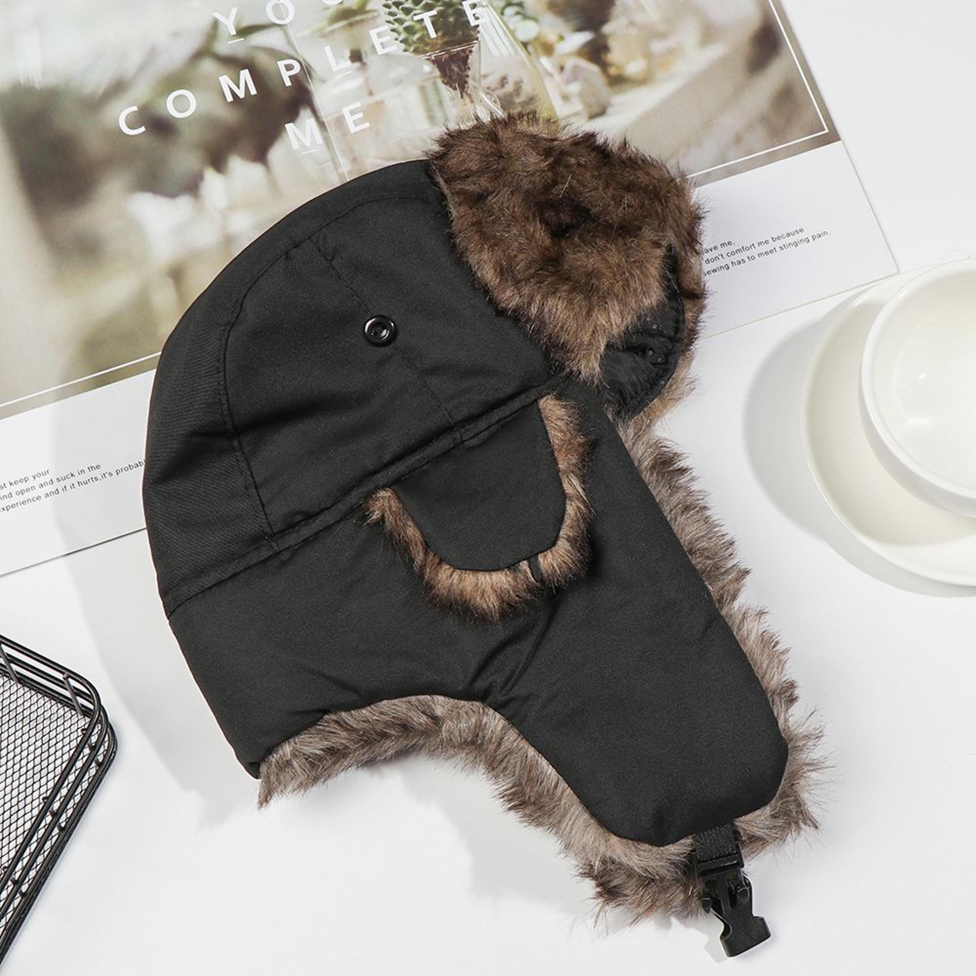 Men Women Ushanka Trapper Ski Hat Winter Cap With Earflaps For Men Women 3