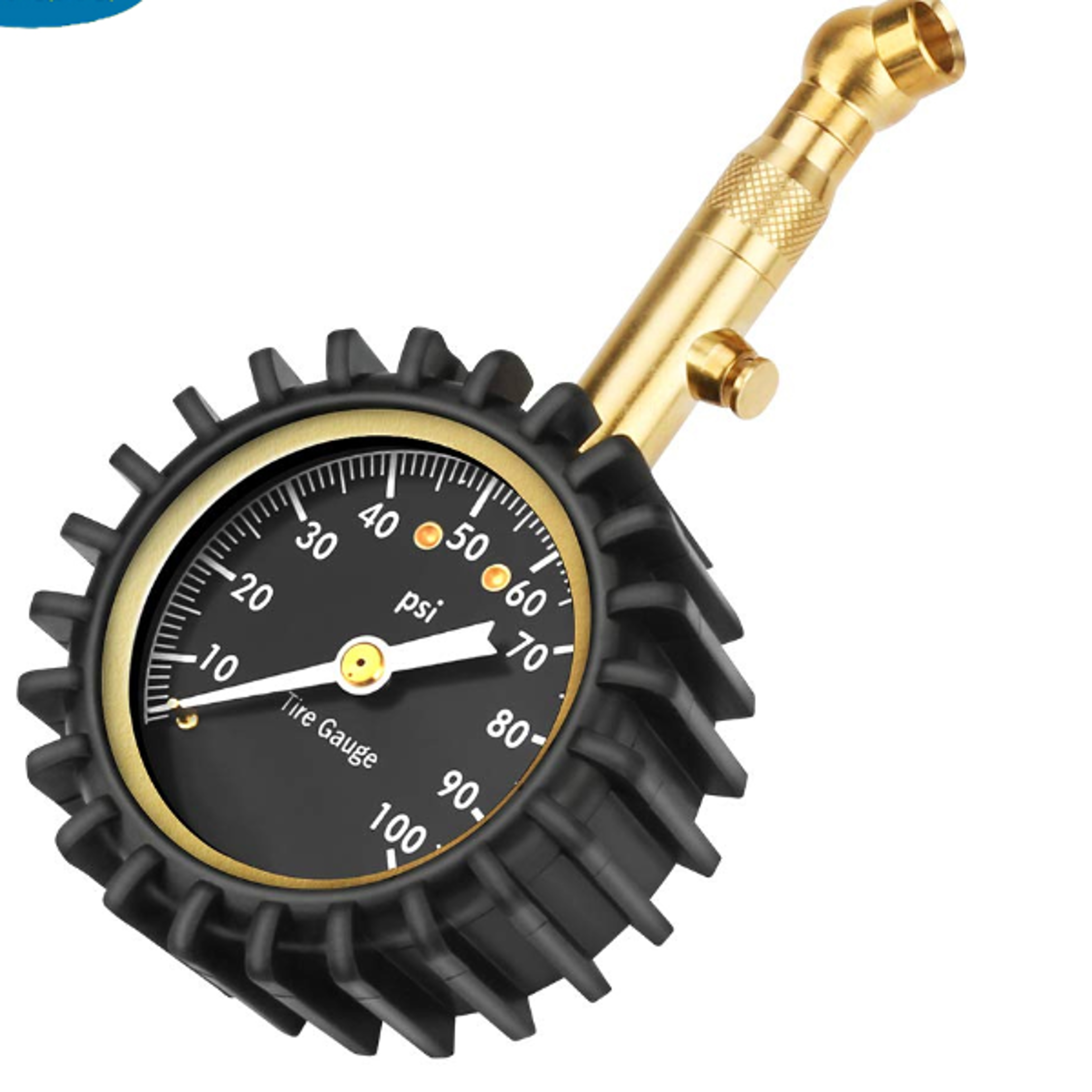 heavy duty tire pressure gauge for car and trucks tires, accurate low & high psi gauge
