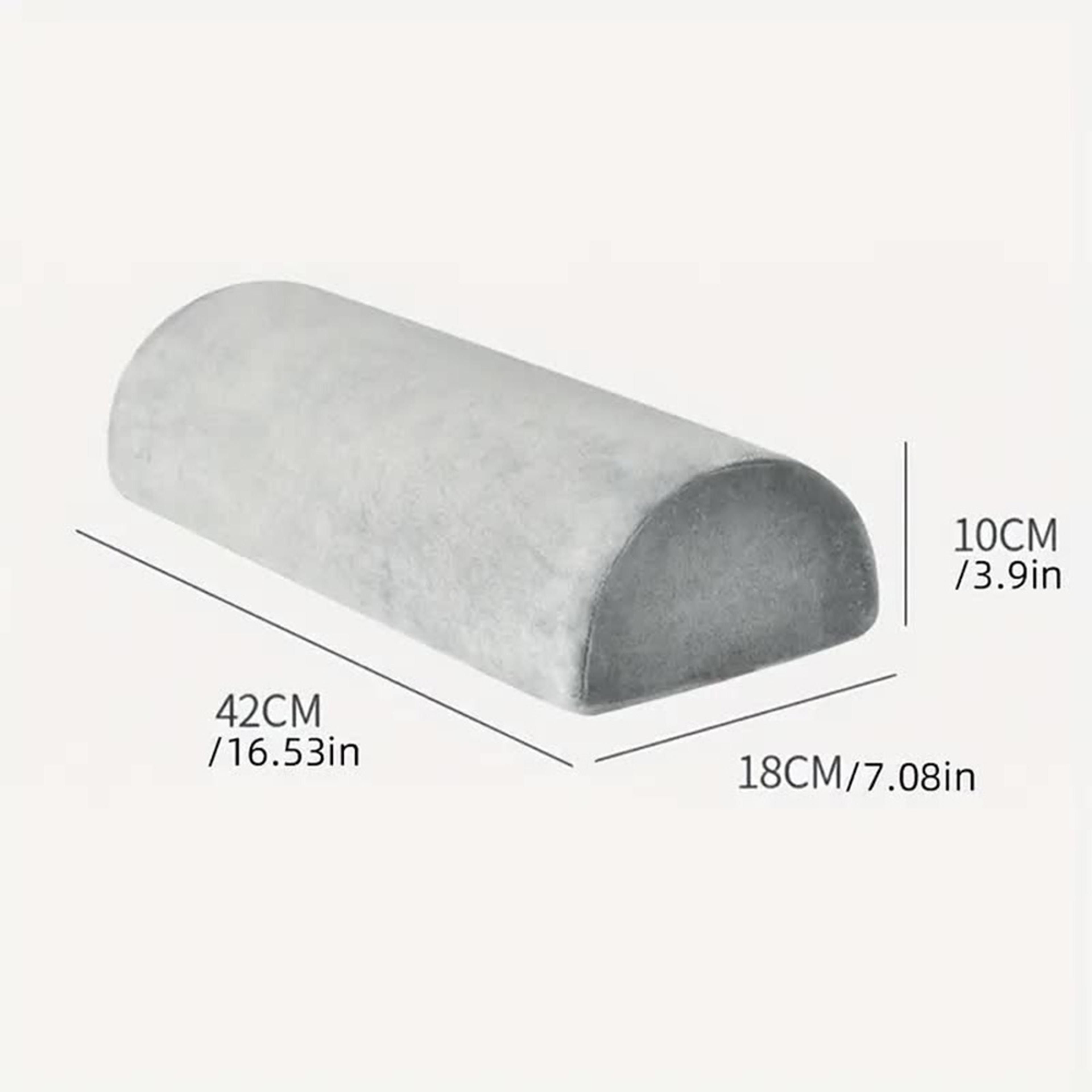 Pillow For Legs Knees Half Moon Bolster Elastic Non Slip Memory Foam Cushion Office Home Travel Low 3