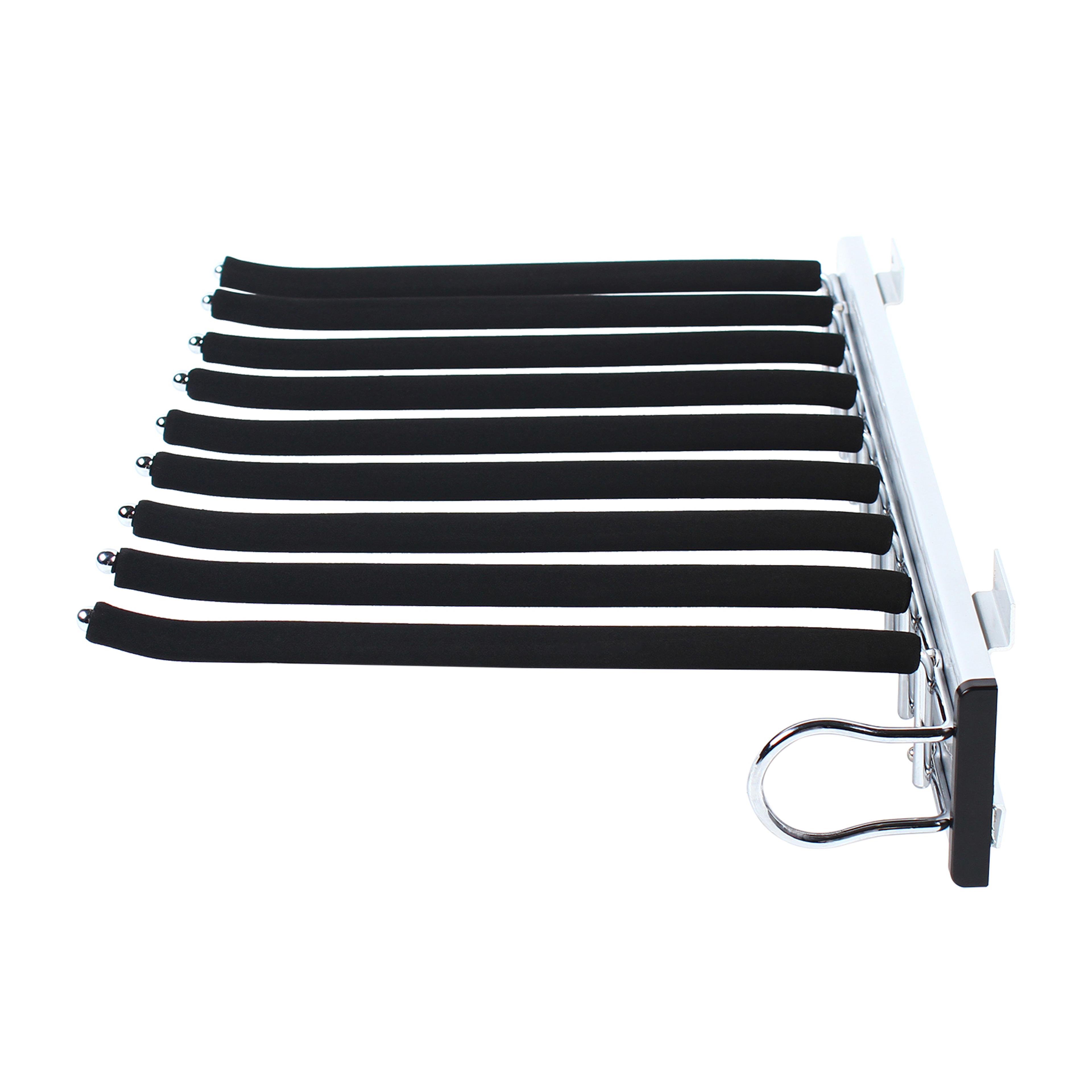 Pull Out Arms Pants Hanger L R Wardrobe Trousers Rack Extendable Trousers Hanger Rack Clothes Towel 5