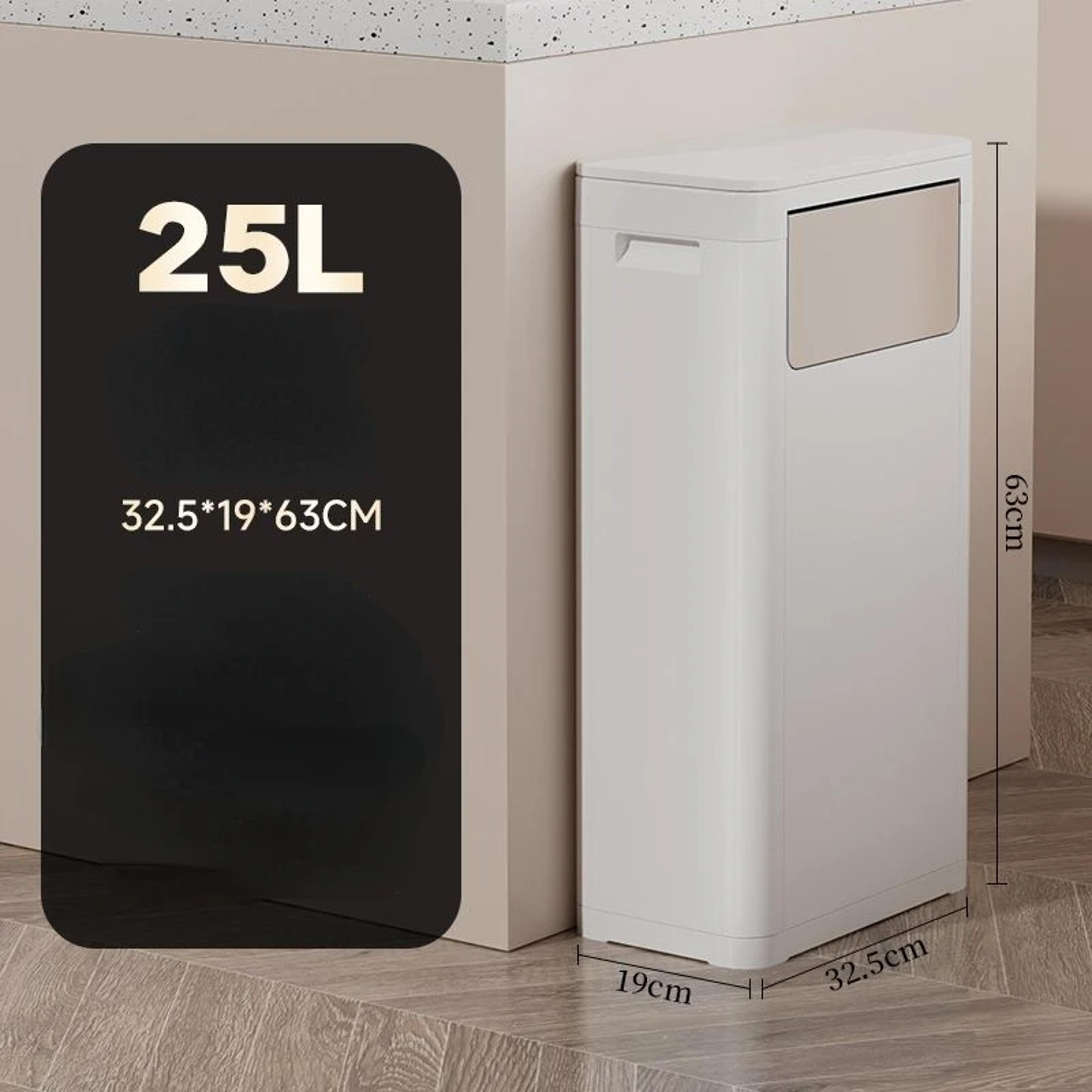 Rectangular Kitchen Wastebasket With Anti Odor And Recycling Features Trash Can Storage Kitchen Was 8