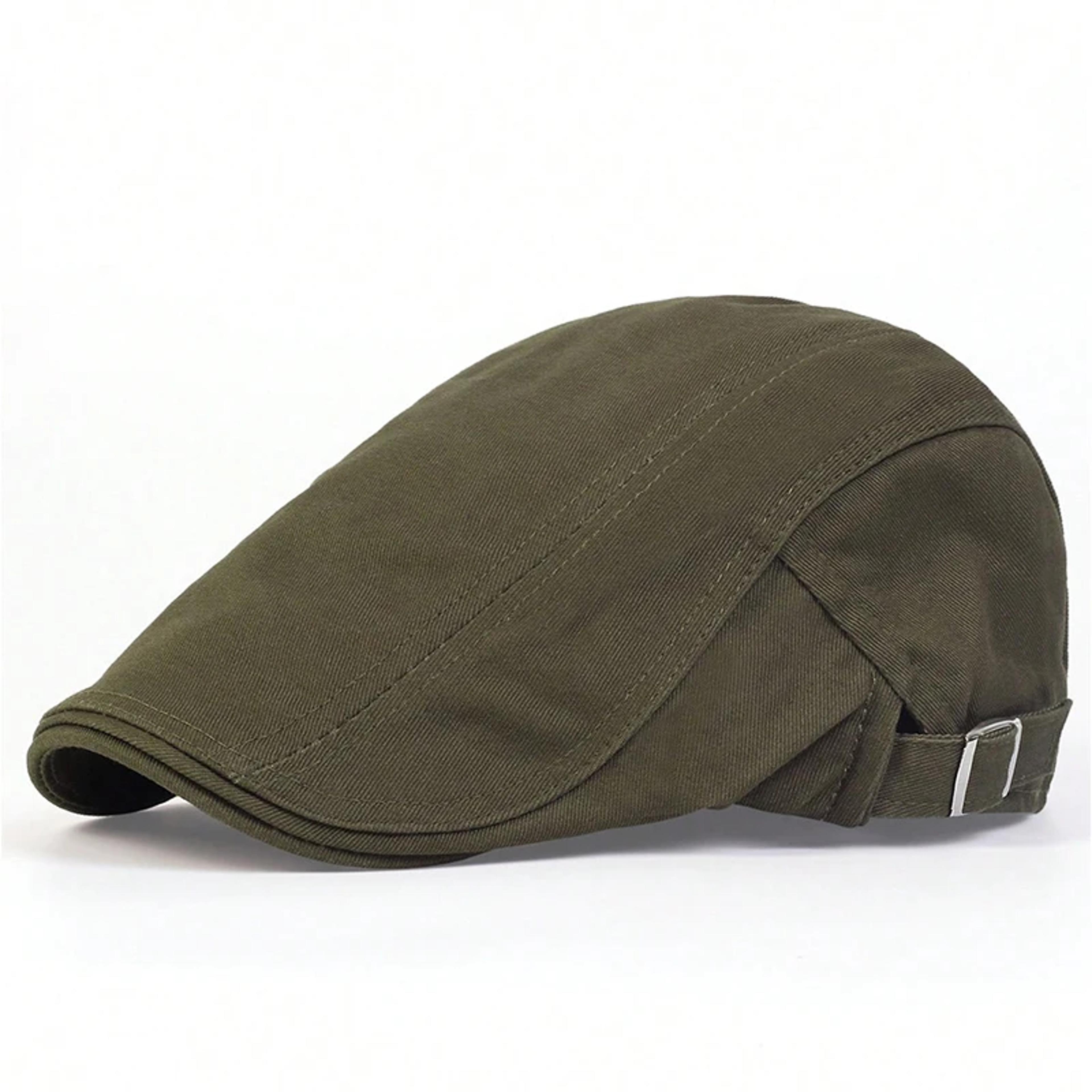 Adjustable Men Solid Color Berets Newsboy Cap Summer Flat Hat Spring And Summer Adjustable Flat Cap 6