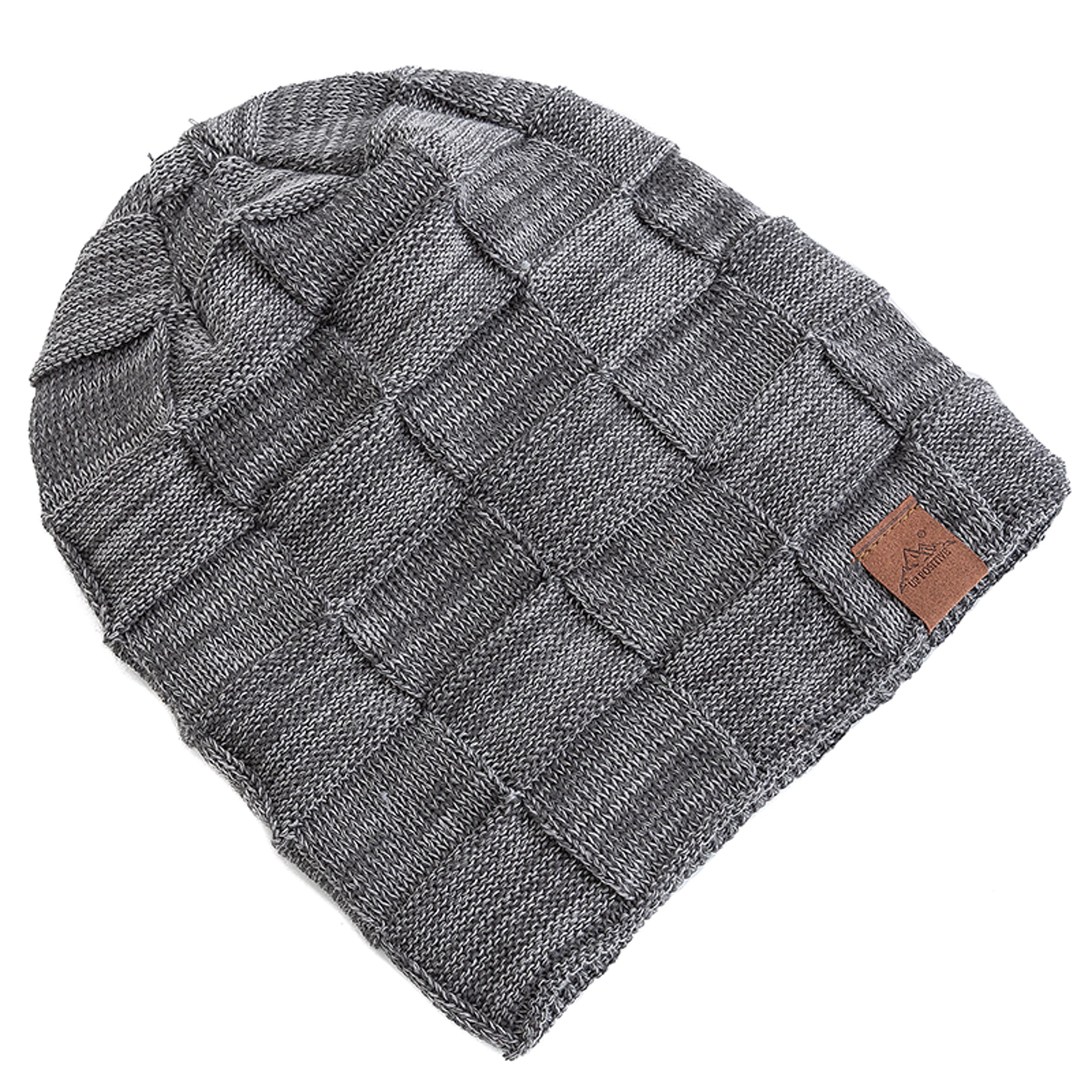 Women Winter Hats Fashion Slouchy Warm Beanie Multicolor Mixing Color Streetwear Cap 1