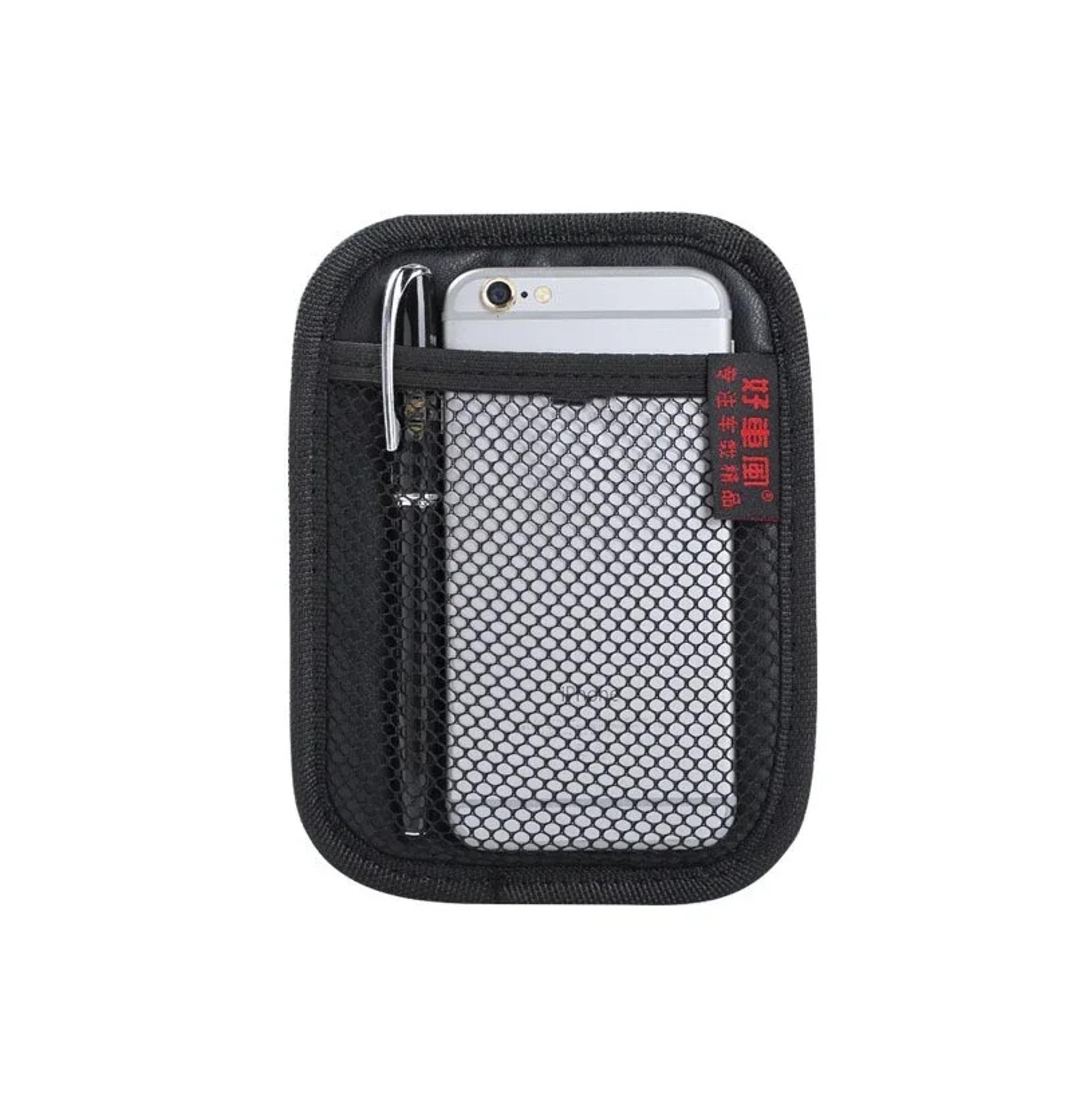 Car Interior Organizer Oxford Fabric Net Bags Leather Mesh Storage For Phones Coins Keys 1