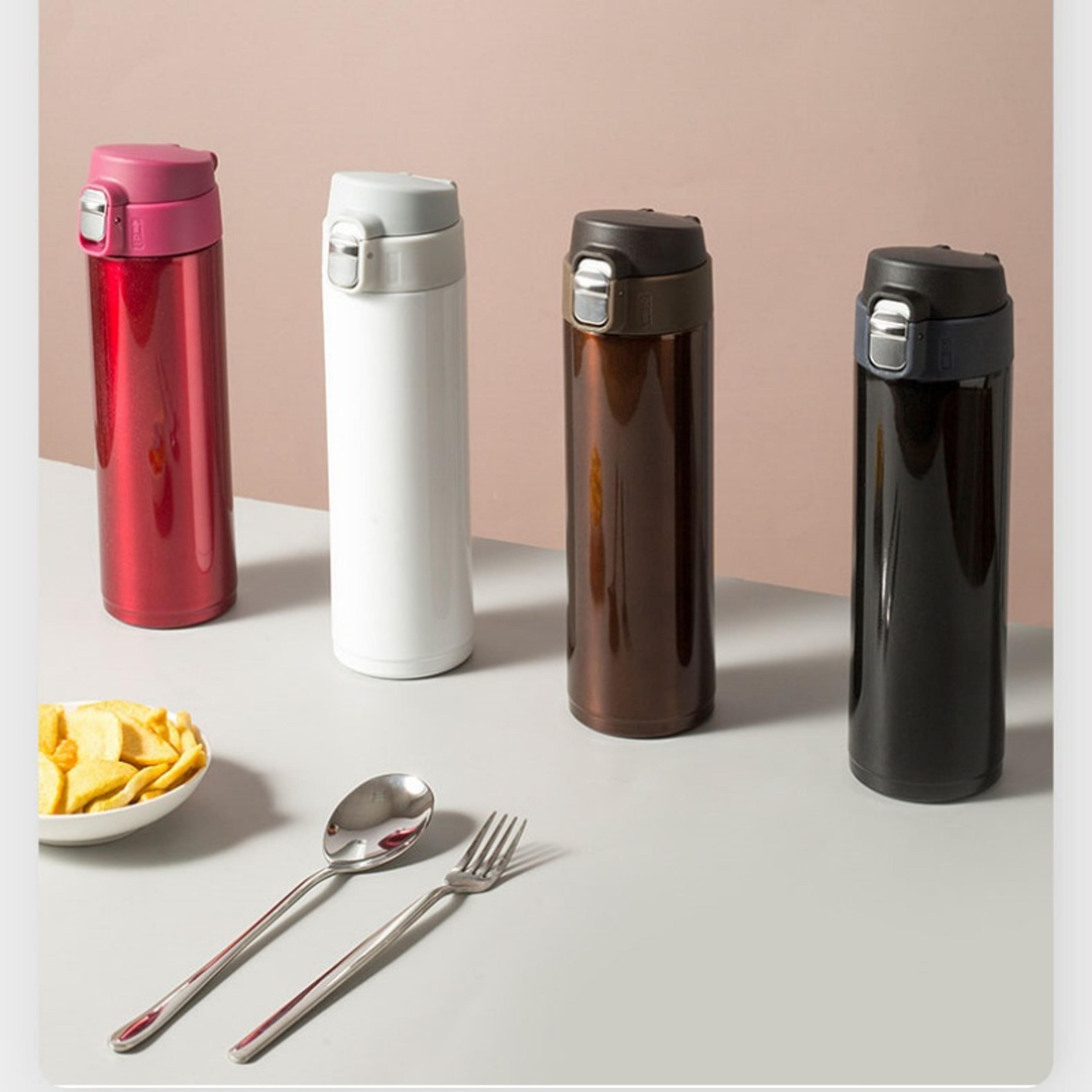Creative Bullet Cover Thermos Cup Simple Solid Color Water Cup Students Go To School Design 0