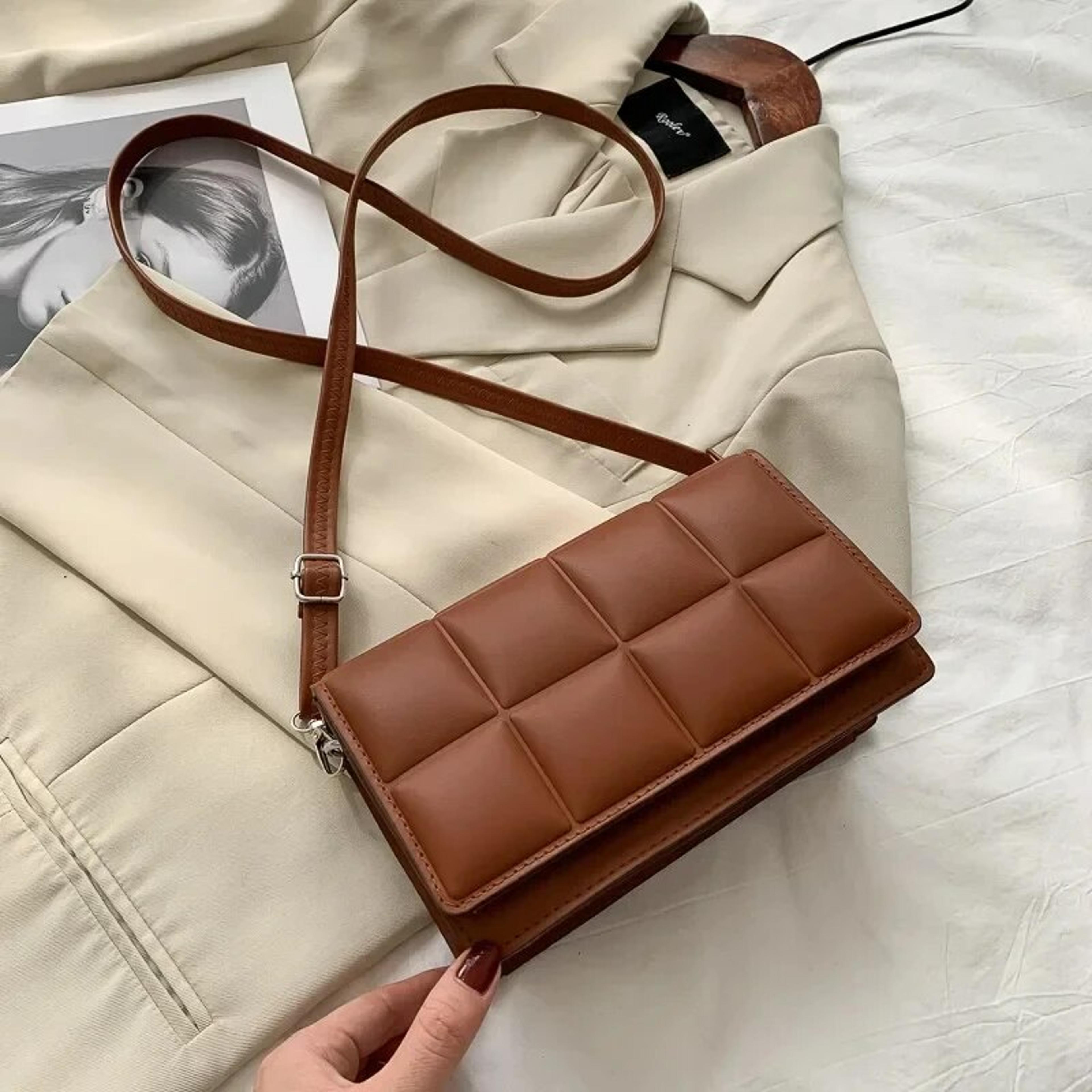 Classic Handle Handbag Women Small PU Leather Crossbody Bag Fashion Designer Shoulder Bag 6