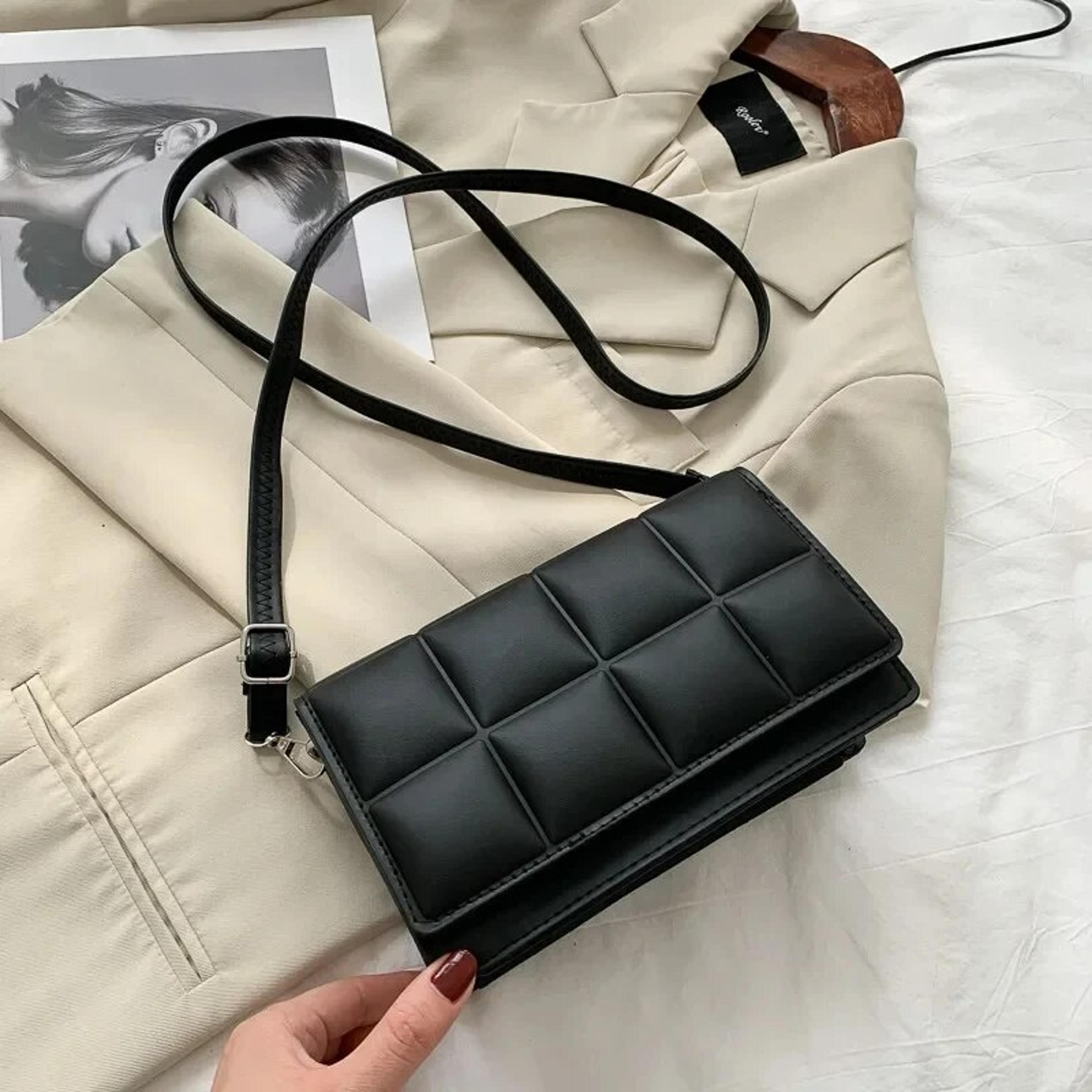 Classic Handle Handbag Women Small PU Leather Crossbody Bag Fashion Designer Shoulder Bag 7