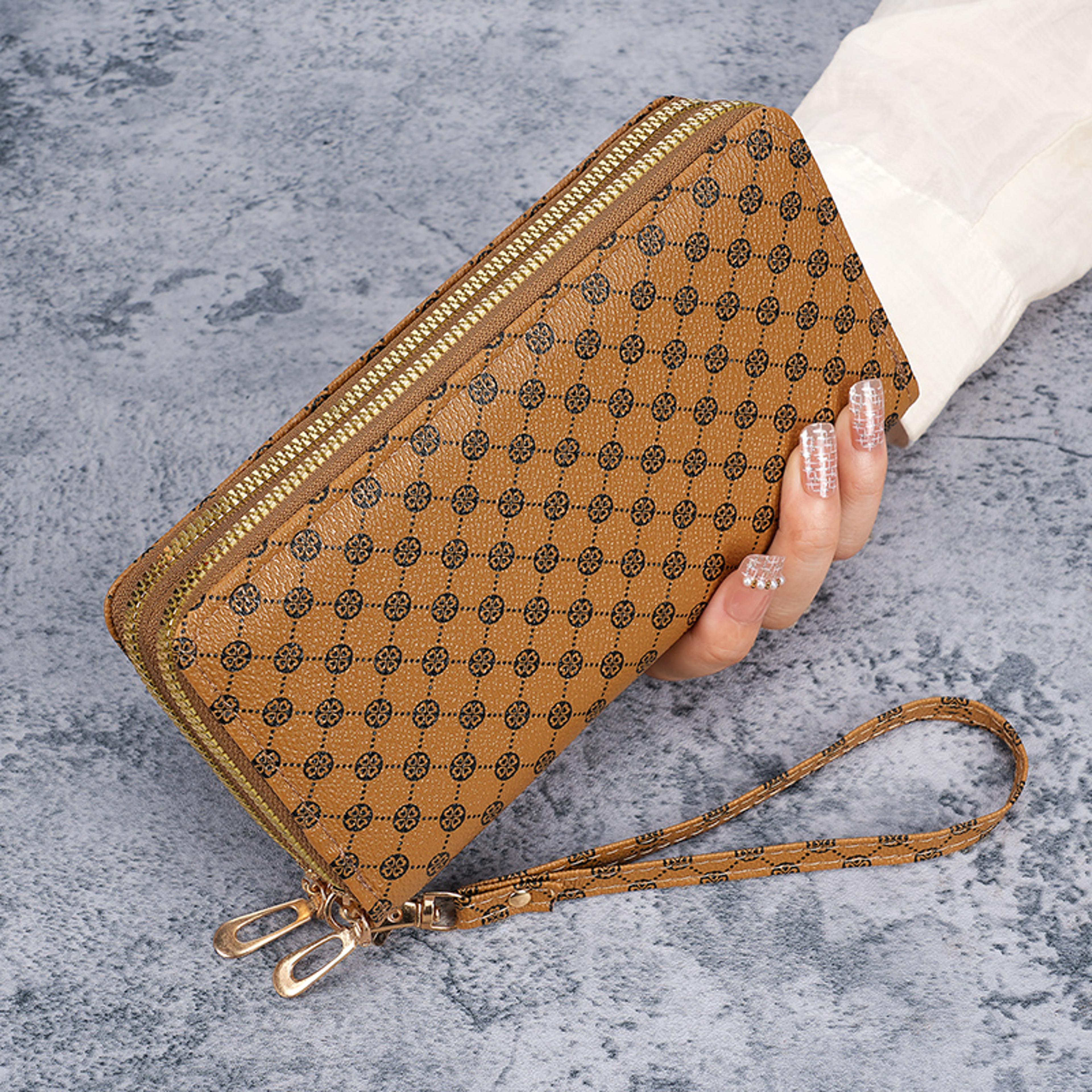 New Flower Purse For Women Clutch Bag Coin Purse Zipper Wallet Multifunctional Card Bag 0