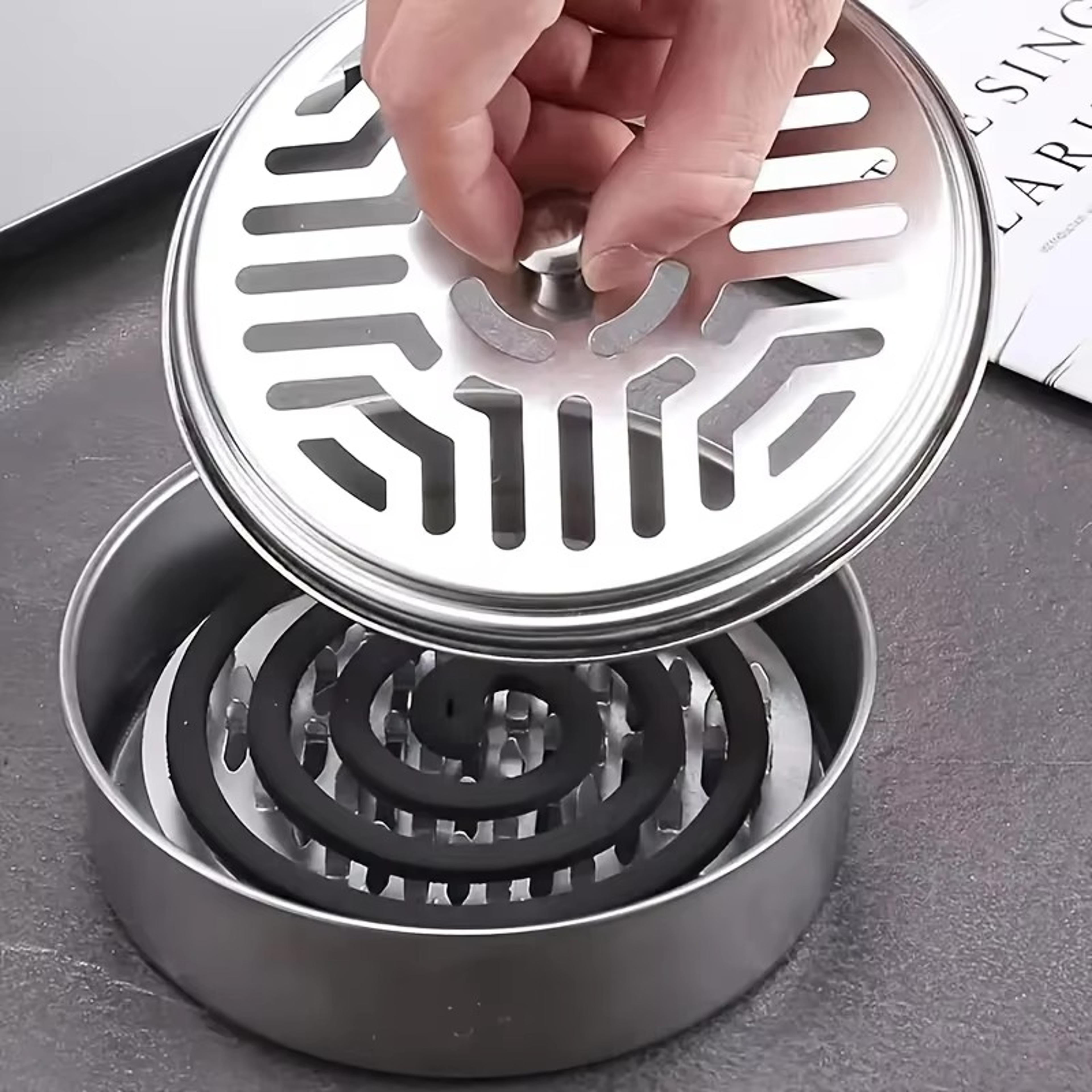 Slow Burn Citronella Mosquito Coil Set Fireproof Holder And Ash Catcher For Indoor And Outdoor Use 1
