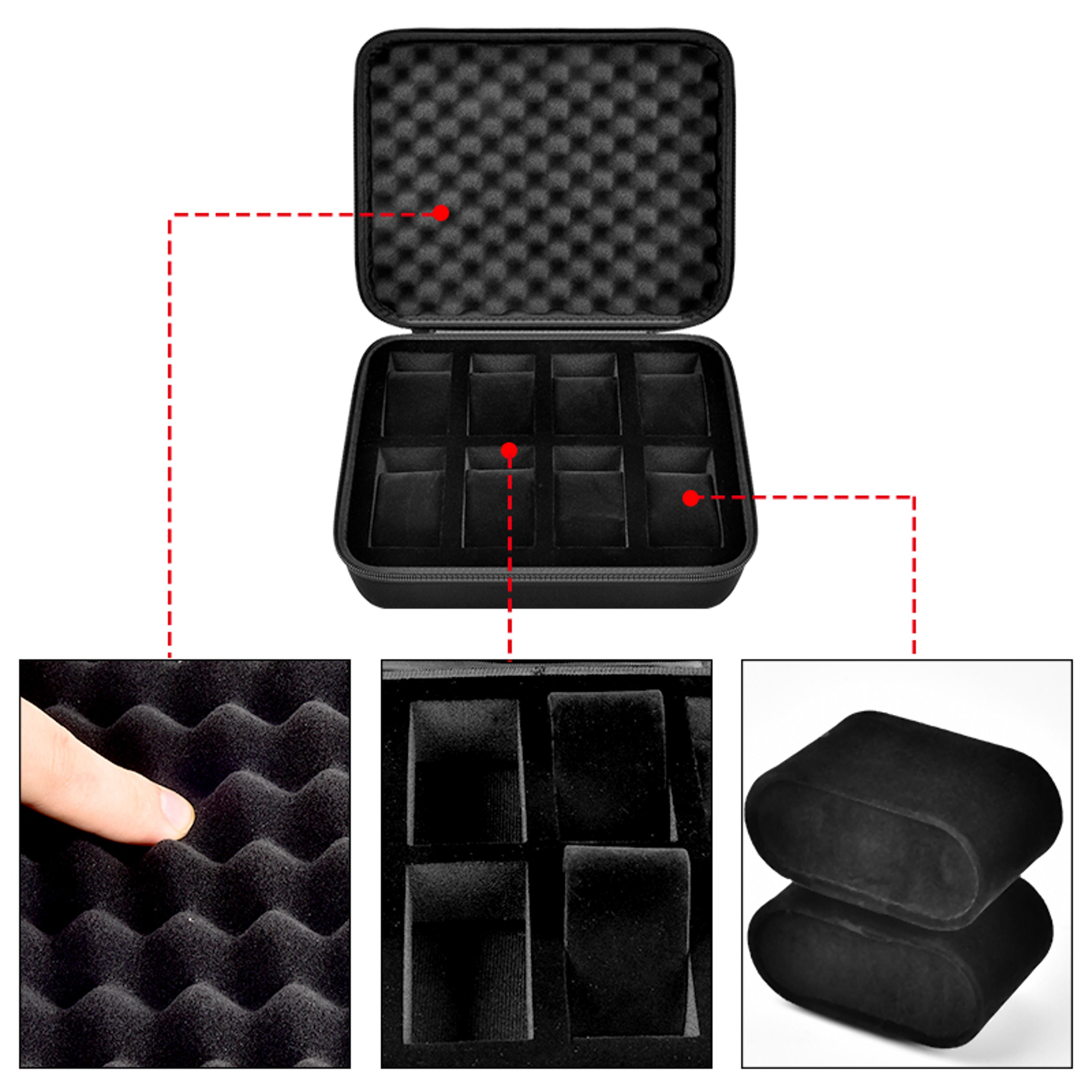 Watch Box Organizer For Men Watch Storage Display Case Fits All Wristwatches And Smart Watches 3