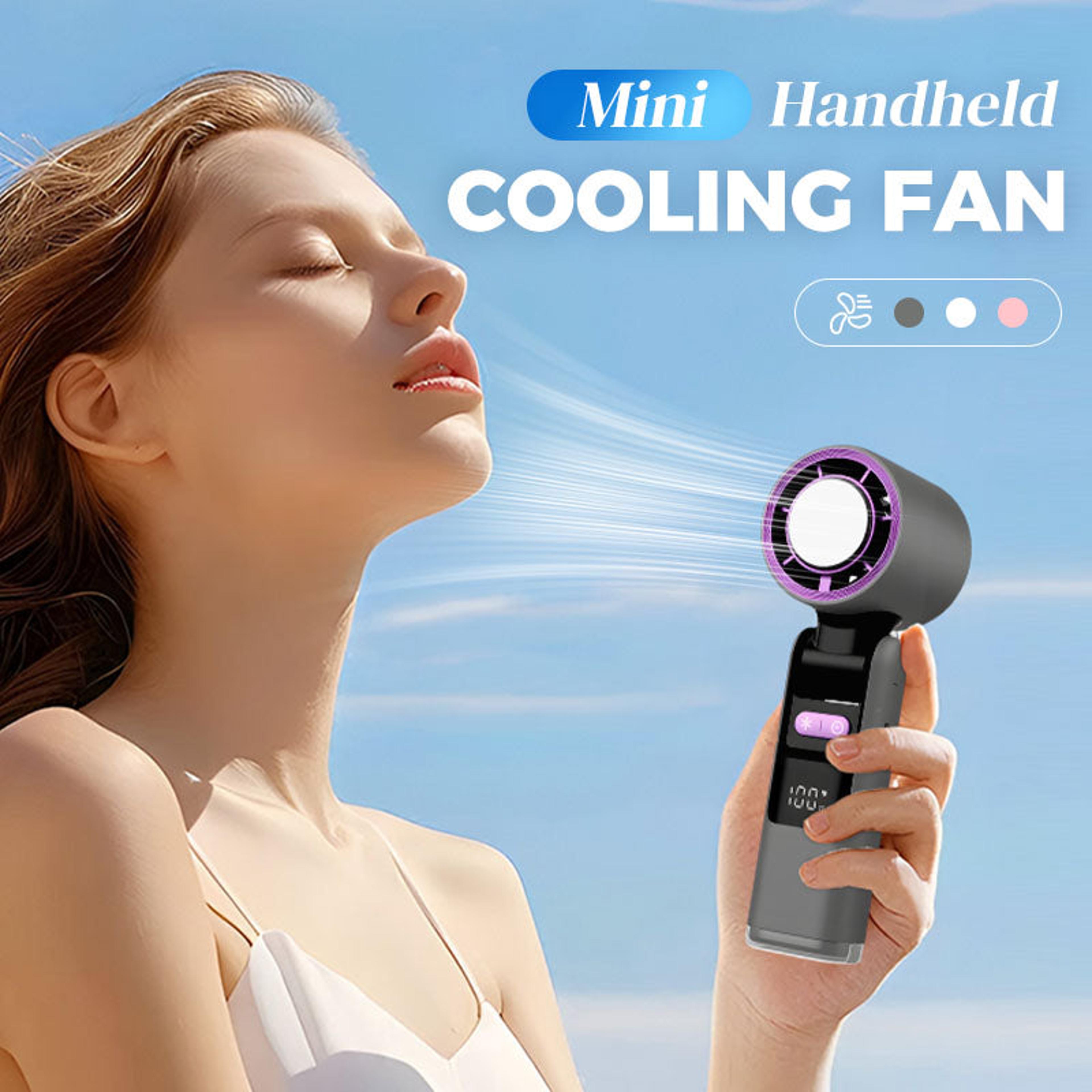 HighSpeed Handheld Electric Fan Mini USB Portable Rechargeable Fan  Outdoor Small Fan With Speed Ad 7