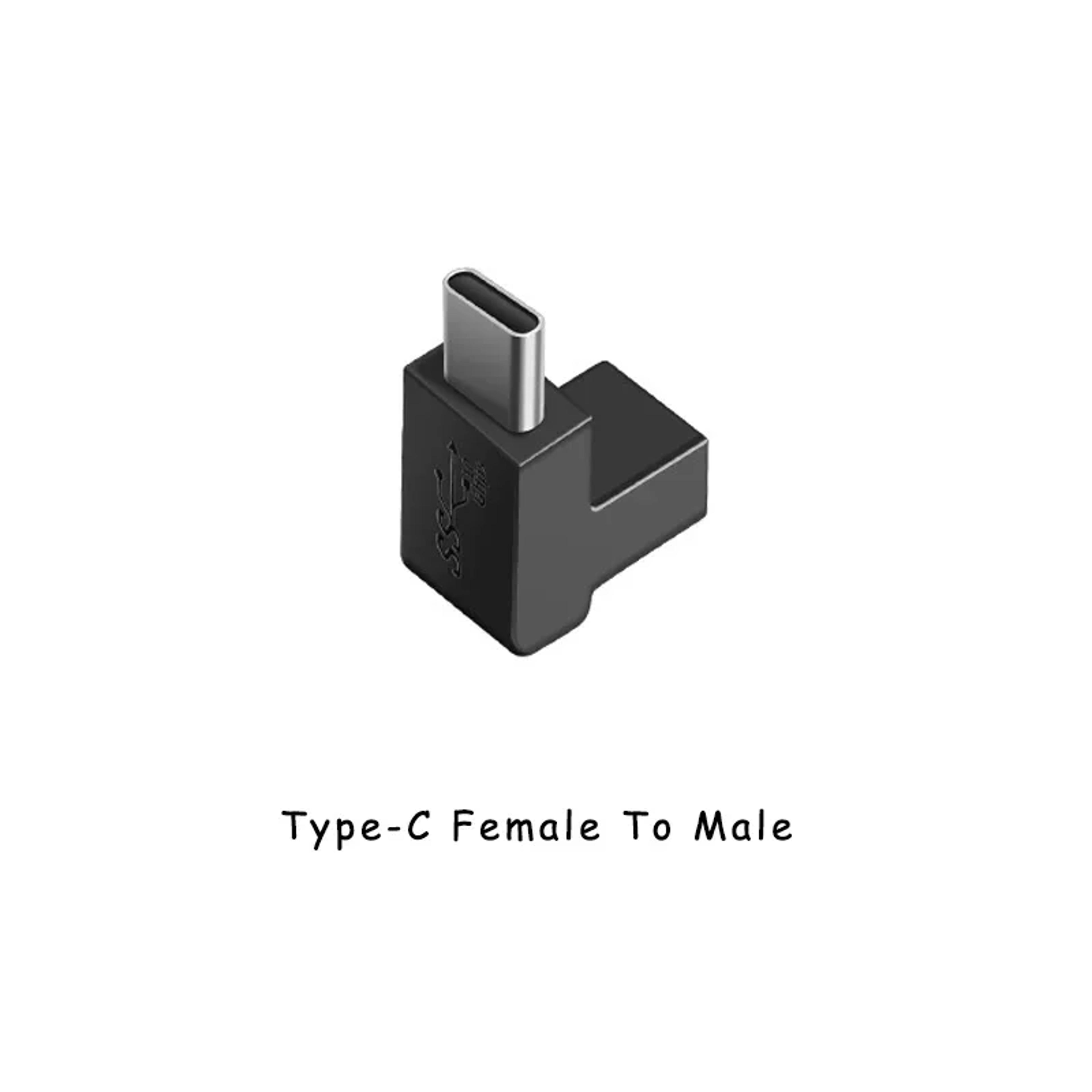 USB C Type Elbow Adapter Converter Data Sync And Charge Extension USB C Male To Female Connector 5