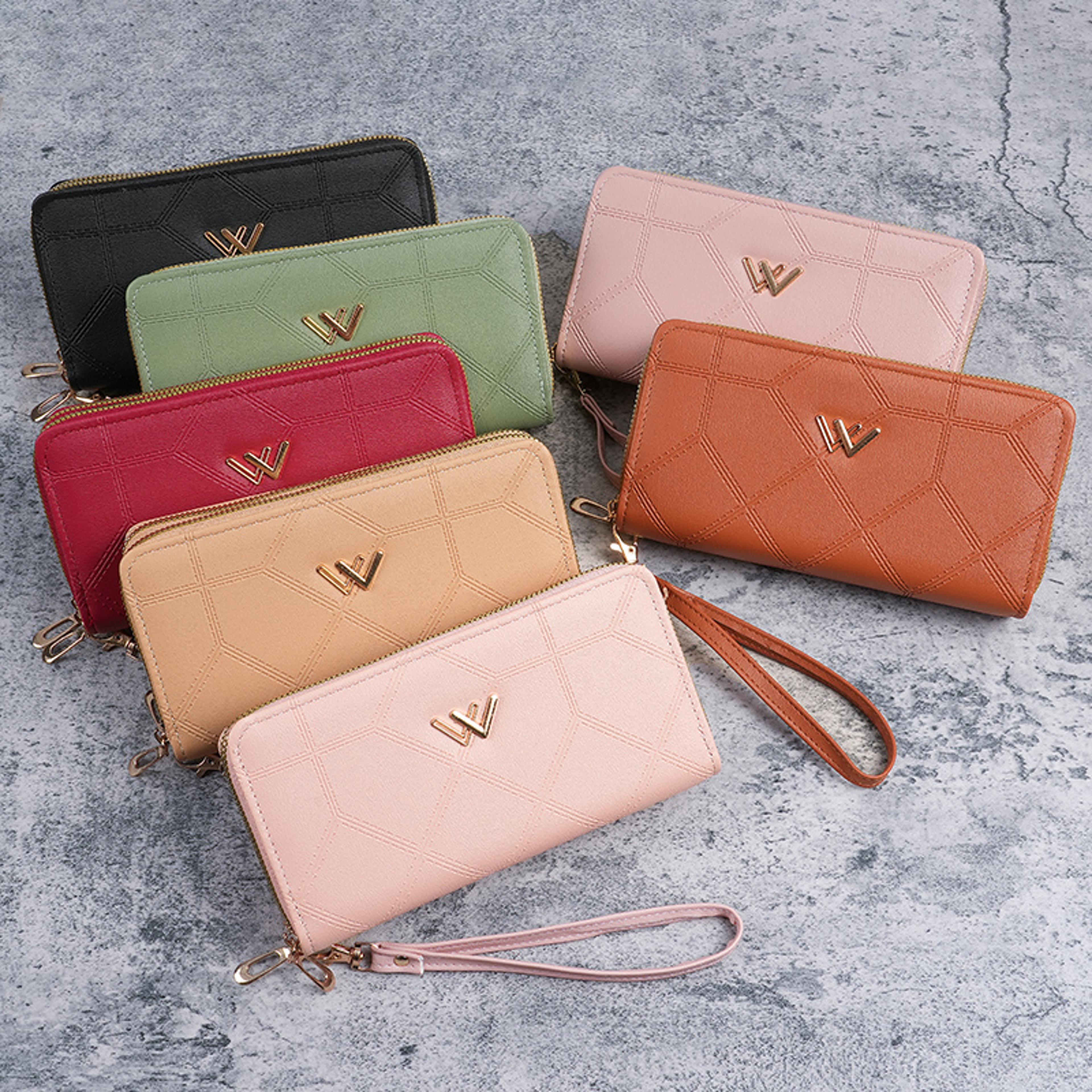 Large Capacity Clutch Bag For Ladies Highend Double Wallet Mobile Phone Bag 8