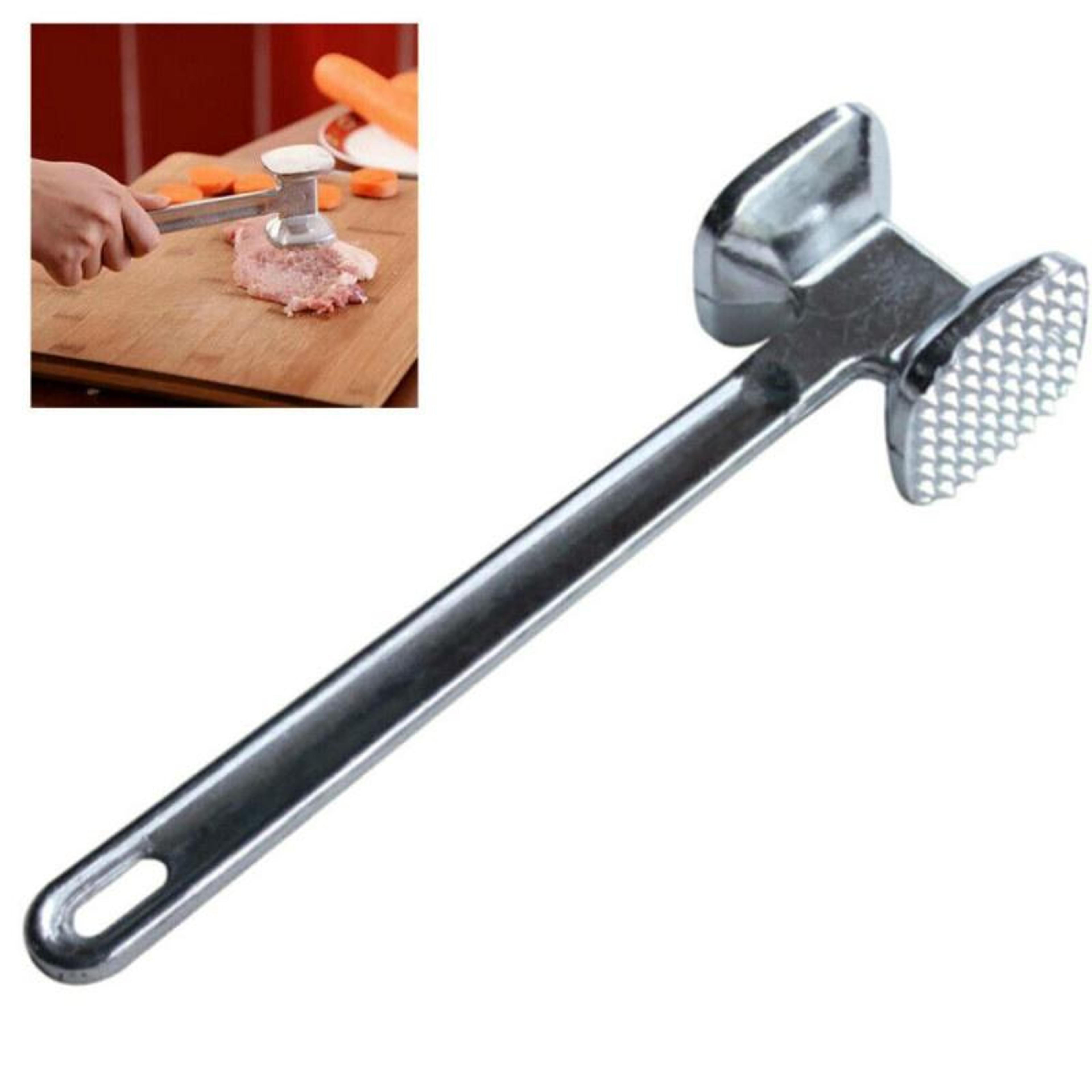 Zinc Alloy Meat Tenderizer Hammer Mallet Tool For Pounding Steak Chicken Pork Meat 0