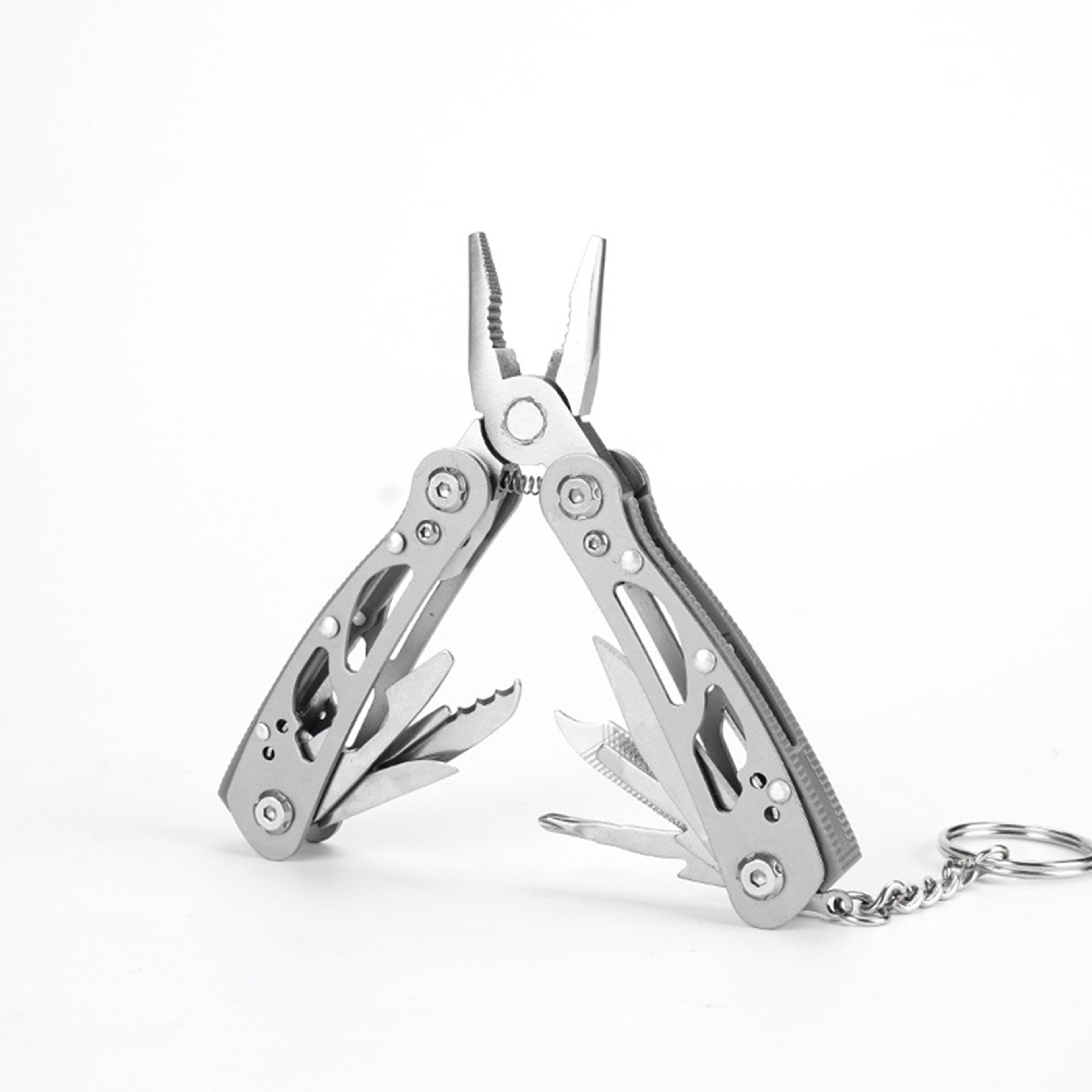 Outdoor Camping Knife Multifunction Pocket Pliers Tool Set Survival Scissors Foldable Saw Screwdriv 2