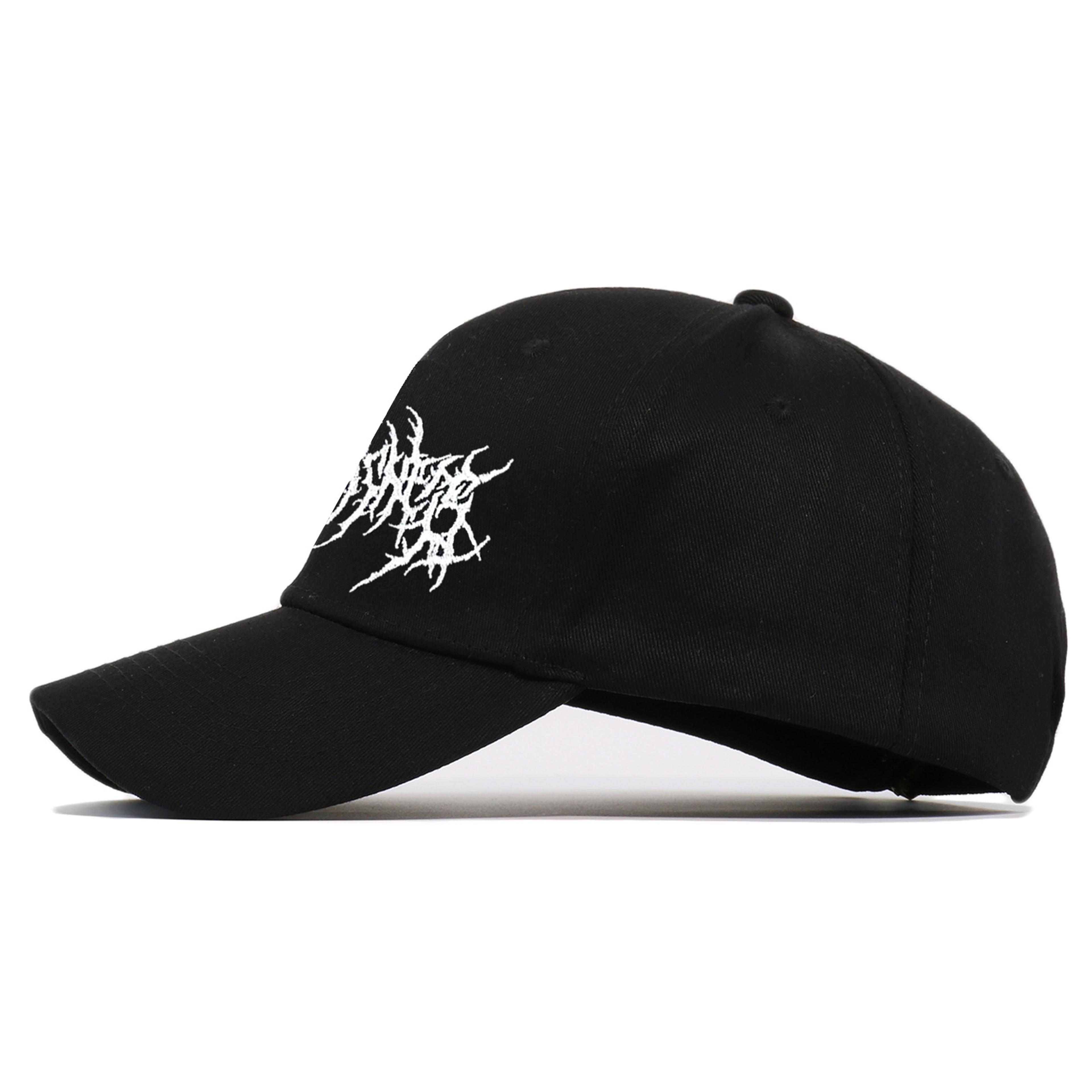 Cotton Fashion Embroidery Frauen Baseball Cap Gothic Street Punk Black Sports Caps Hip Hop Snapback 2