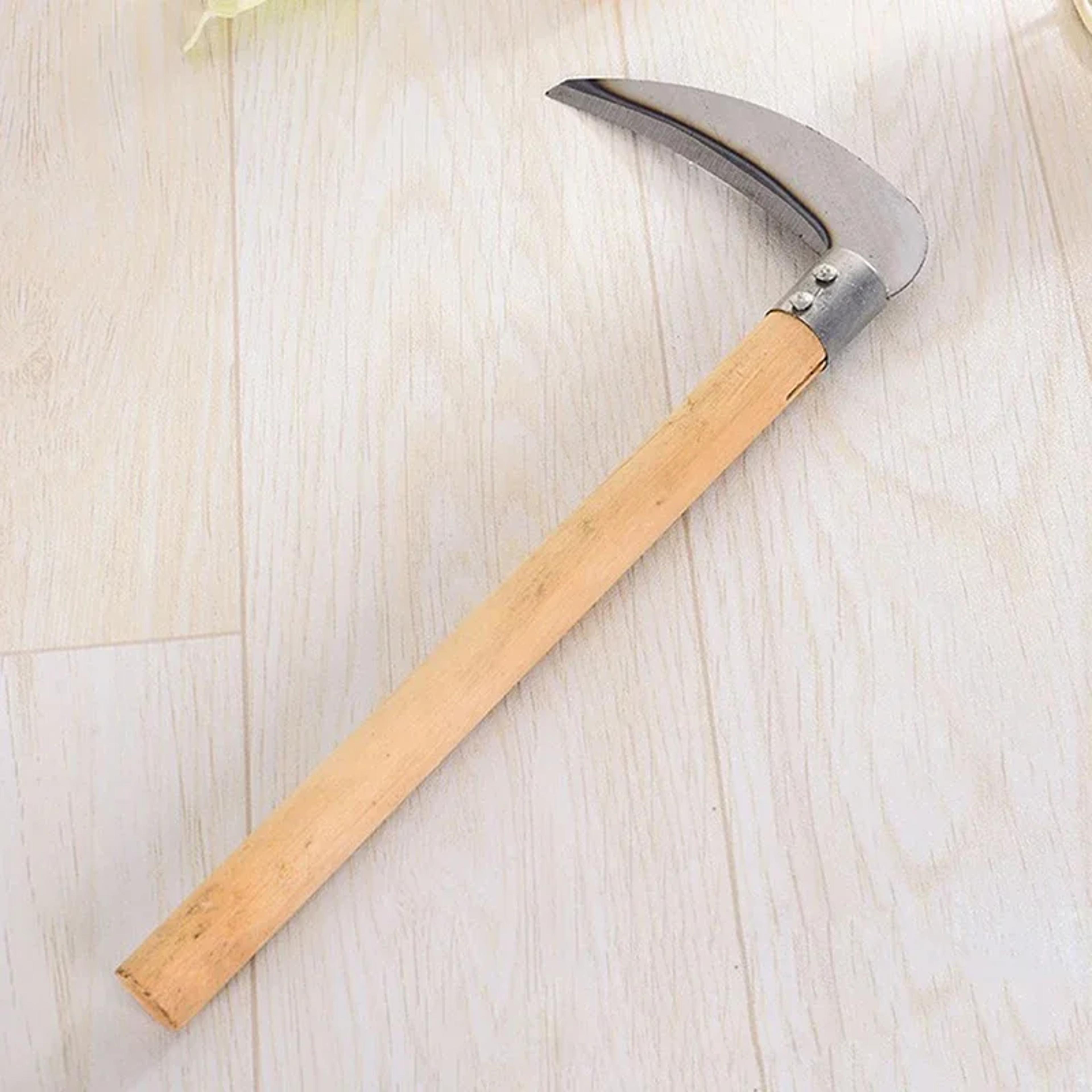 gardening grass weeding knife, farm scythe sickle garden tools, cutting wheat lawn mower