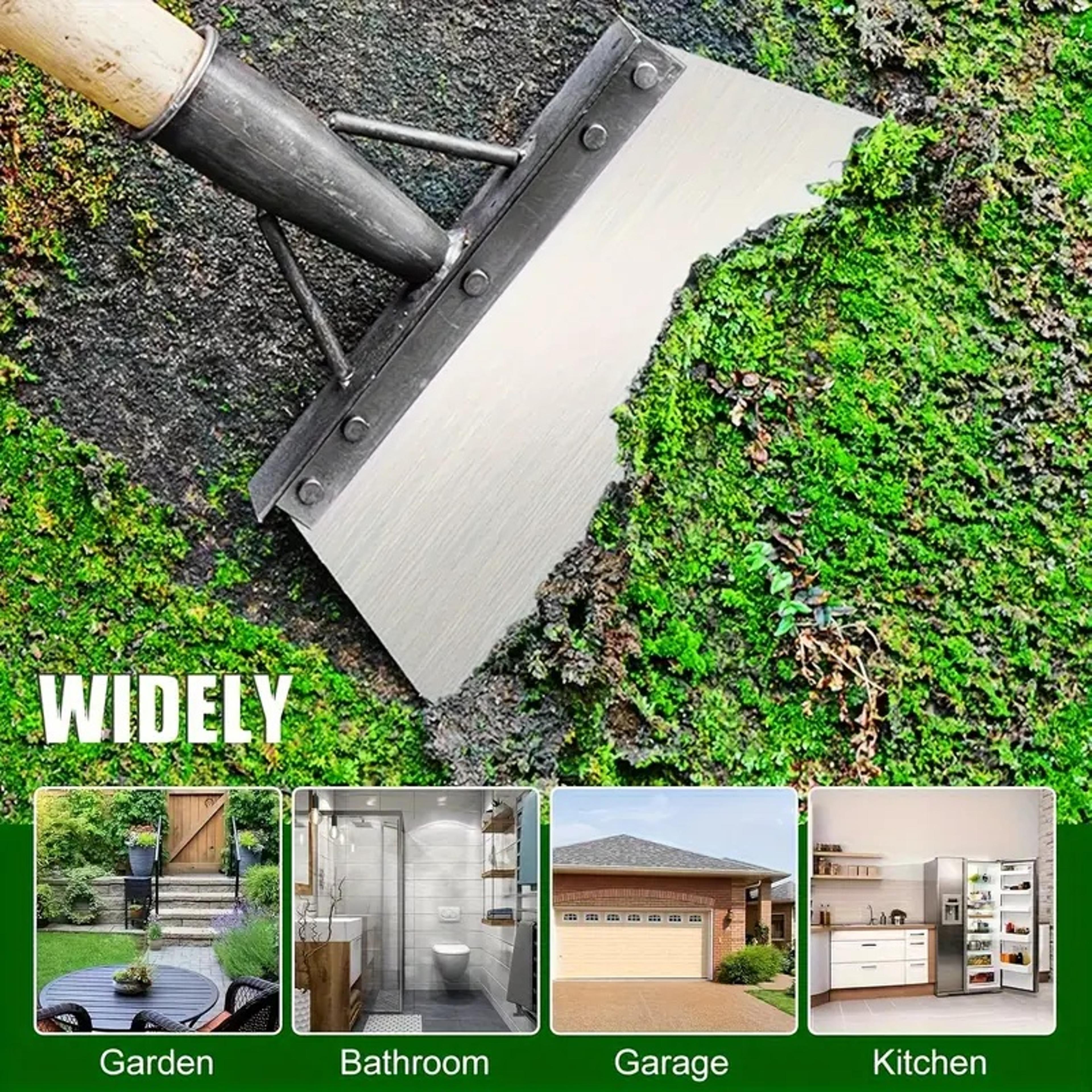 MultiUse Garden Tool Heavy Duty Metal Weeding Edging Shovel For Cleaning Trimming Ice Manual RustRe 5