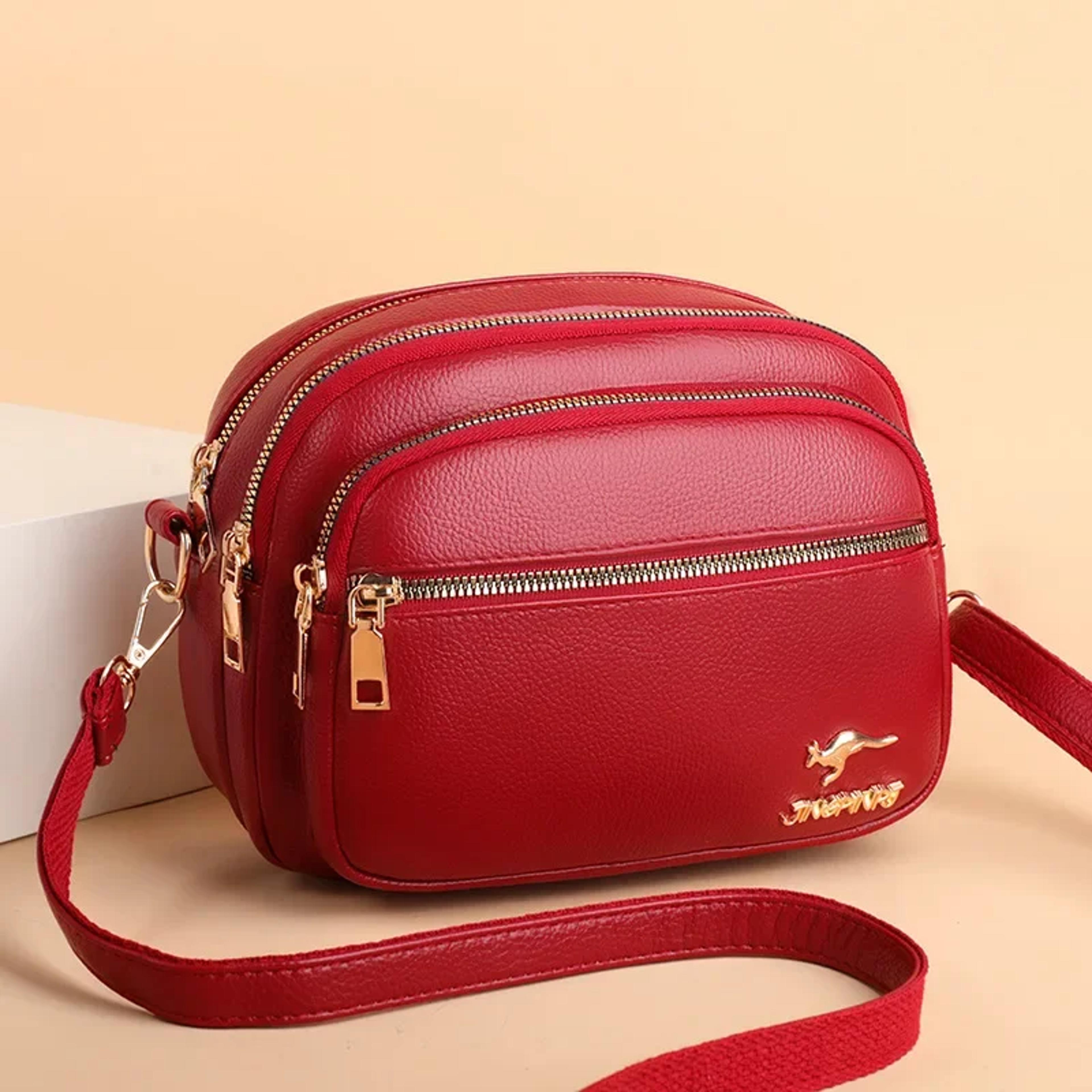 Luxury Ladies Handbag With Multipocket Design High Quality Soft Leather Shoulder Messenger Bag 8