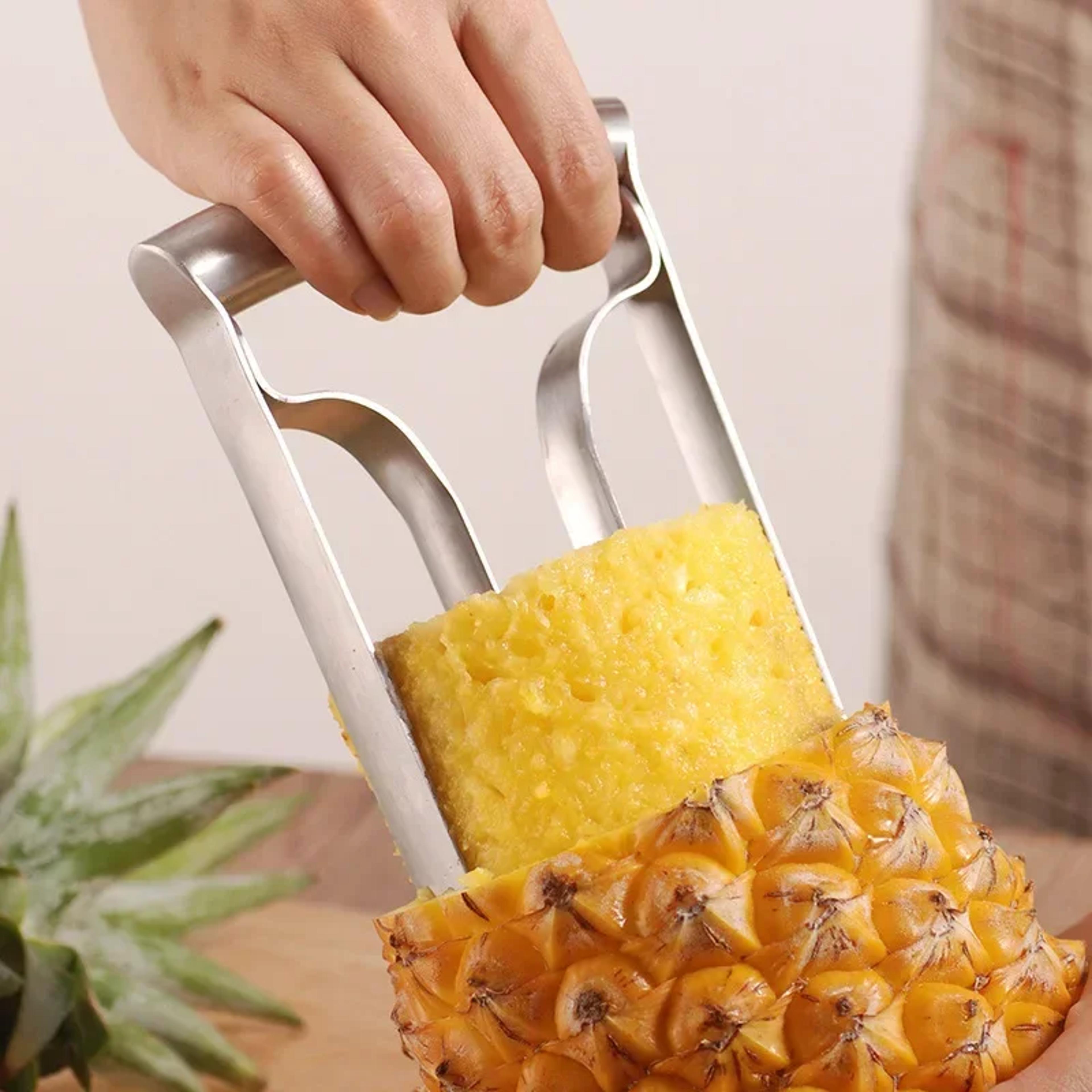 pineapple peeler tool, stainless steel fruit knife peeler for household use, eye cutting pineapple gadget