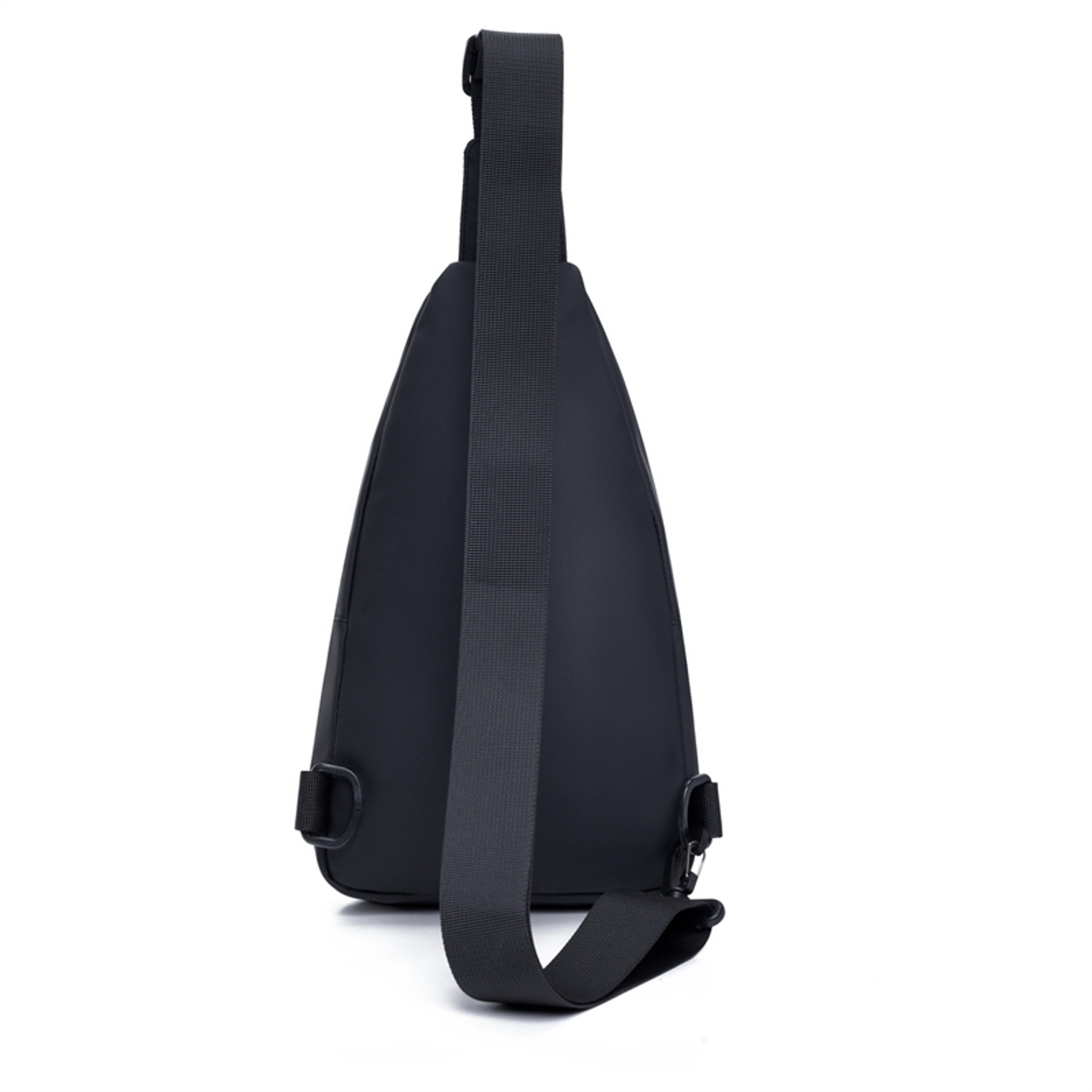Large Capacity Mens Crossbody Bag Durable Chest Bag LeatherLook Outdoor Shoulder Bag 7