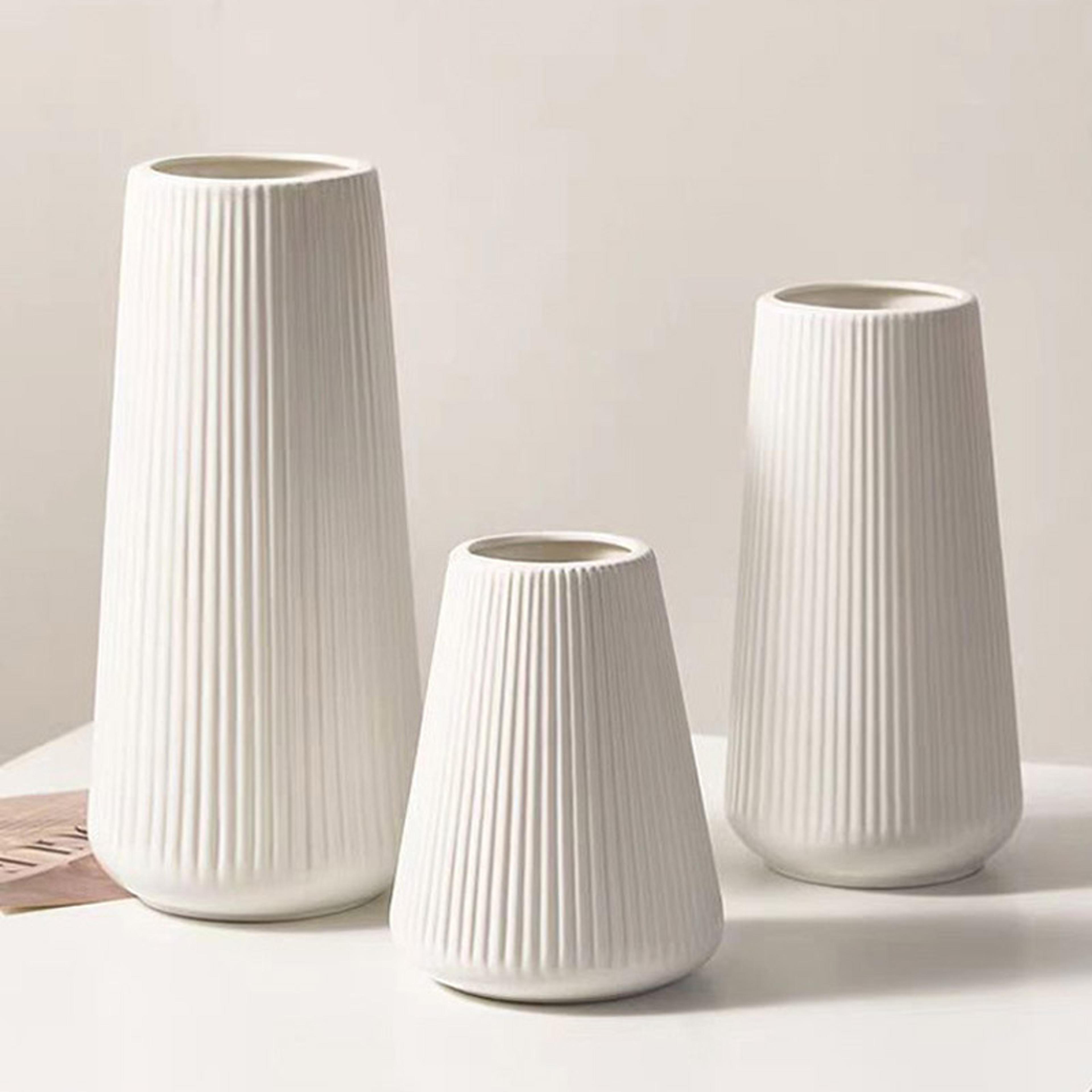 Durable Plastic Flower Vase Elegant Nordic Vase Ornaments Home Living Room Decoration Creative Flow 4