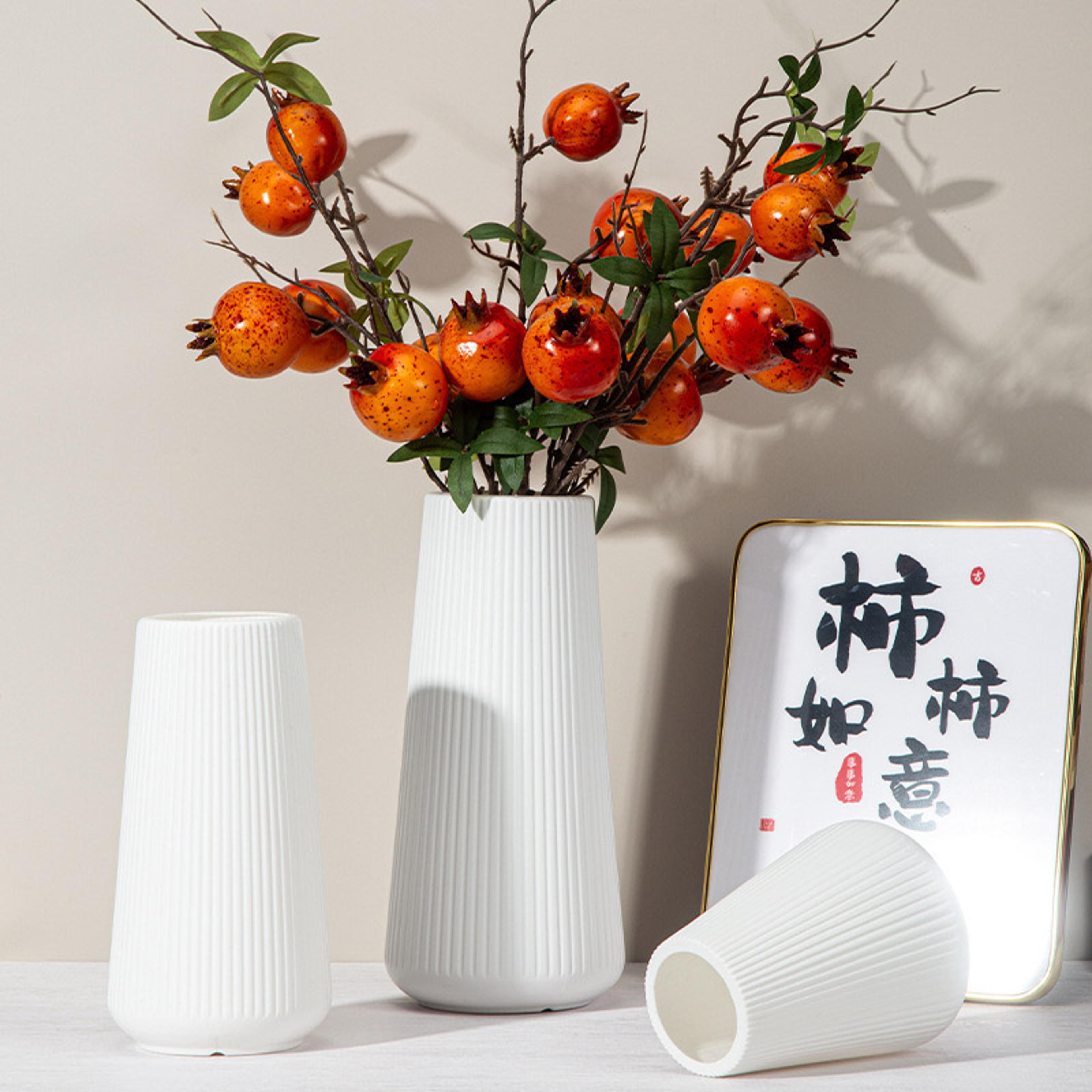 Durable Plastic Flower Vase Elegant Nordic Vase Ornaments Home Living Room Decoration Creative Flow 6