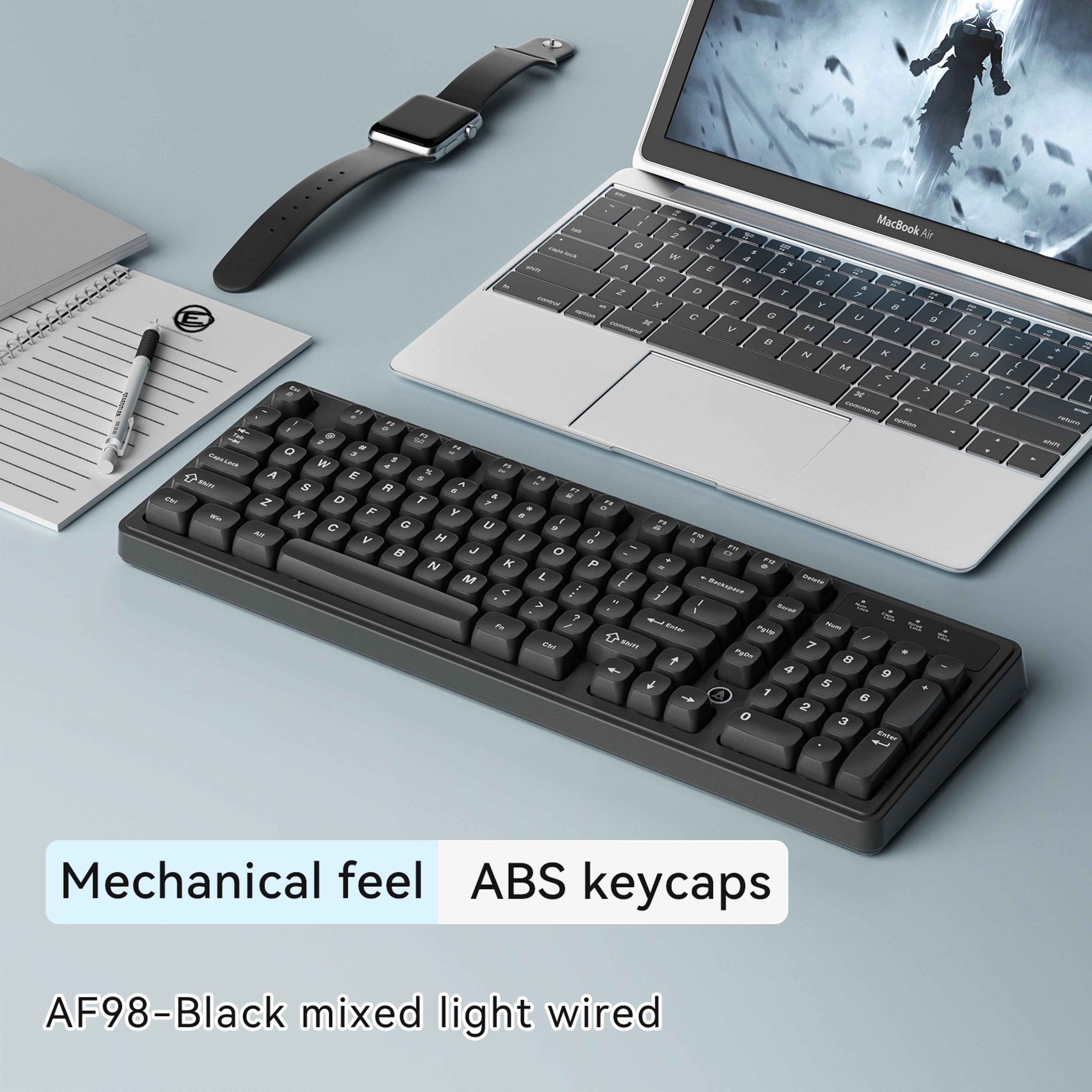 Long Battery Life Mechanical Feel RGB Wired Keyboard With Ergonomics 1