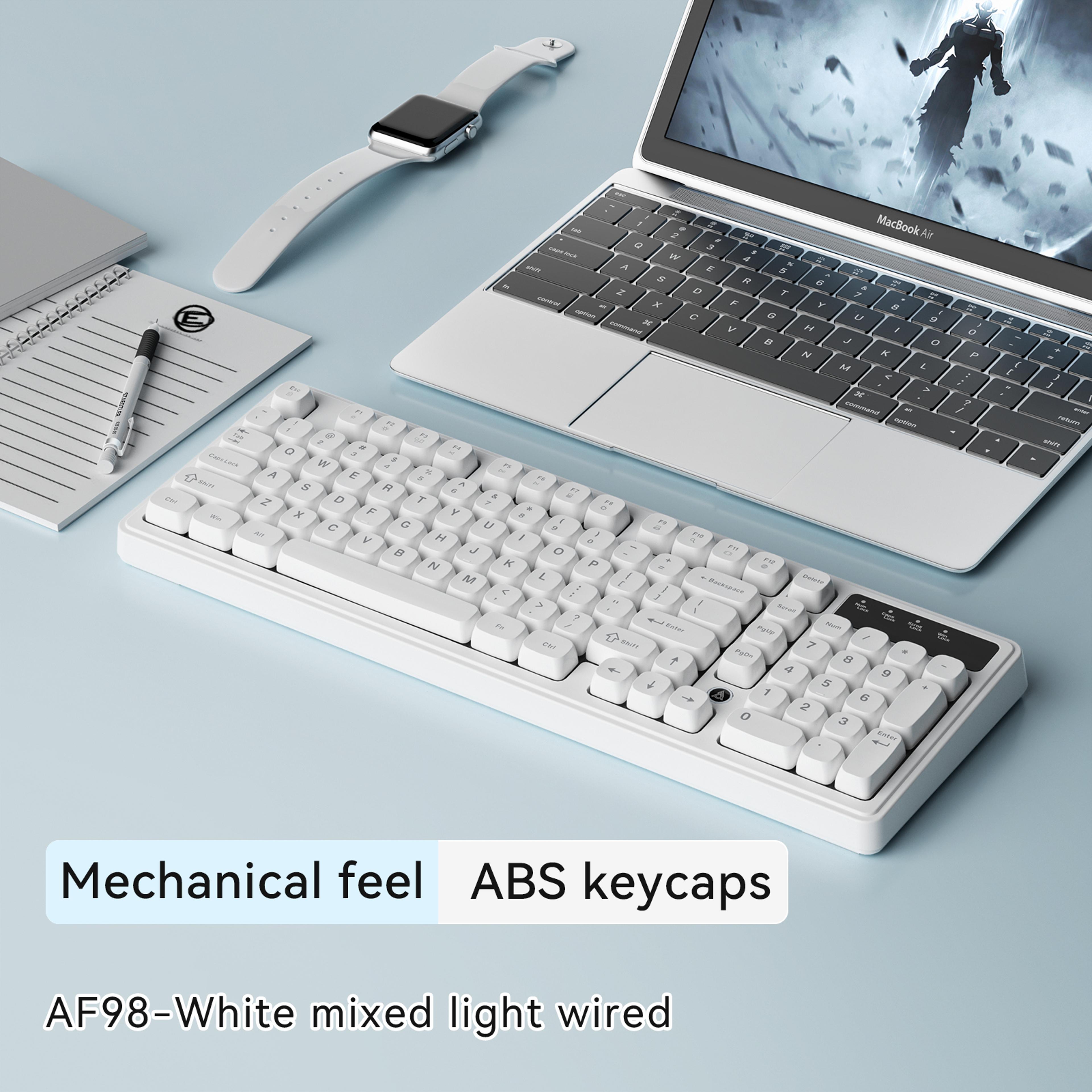 Long Battery Life Mechanical Feel RGB Wired Keyboard With Ergonomics 7