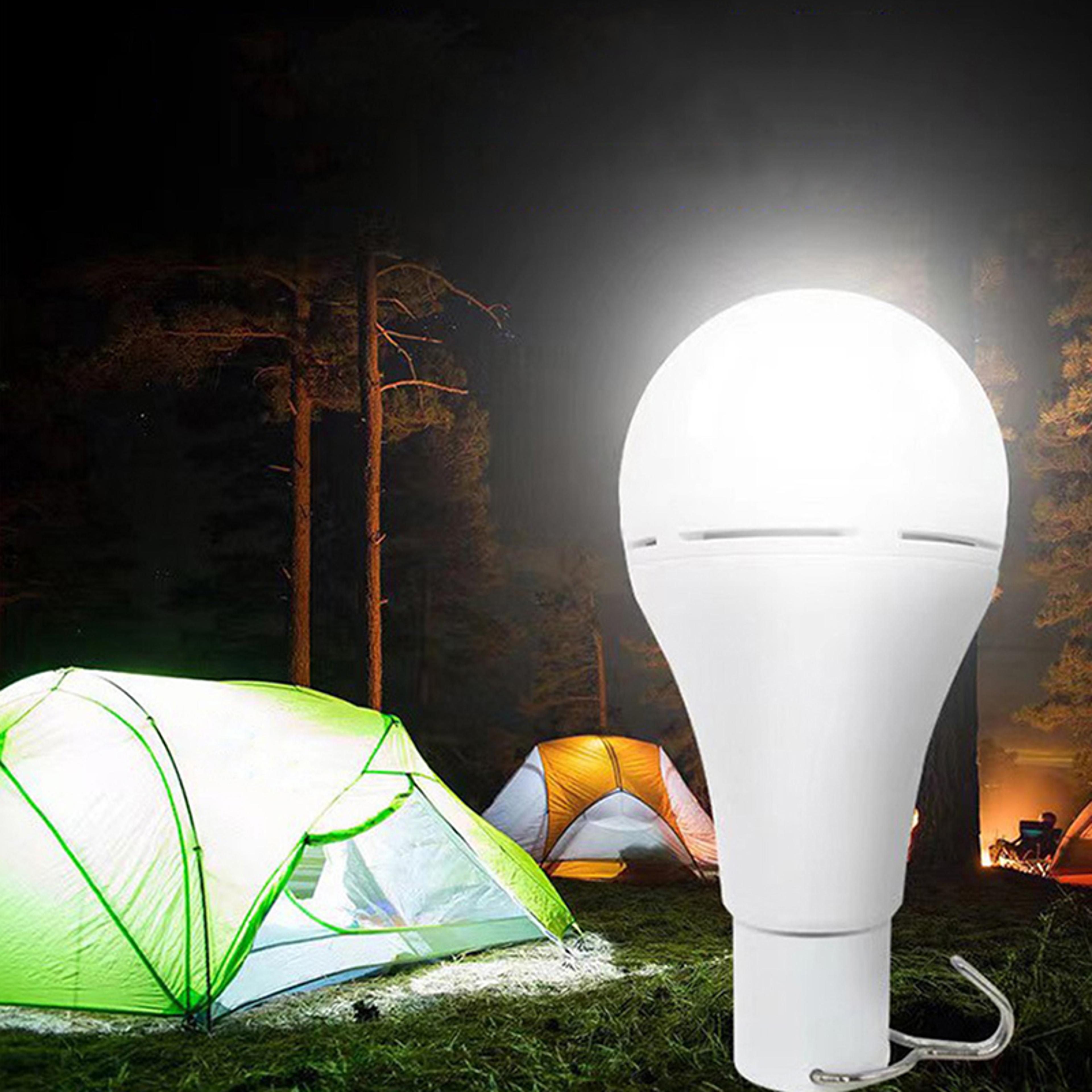 Portable LED Solar Bulb Light Waterproof Emergency Sunlight Powered Lamp 5V USB Hanging Light For I 5