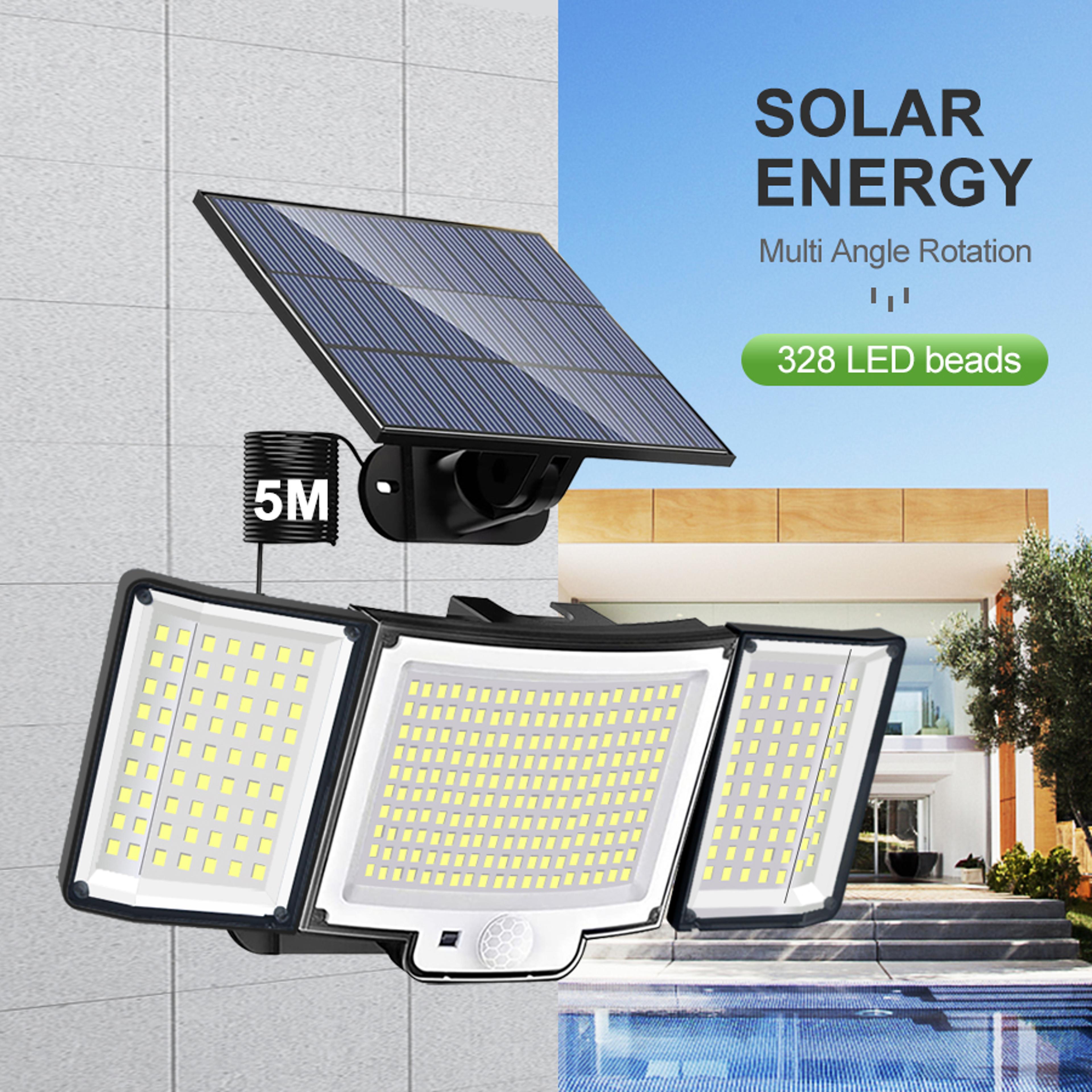 Waterproof Solar Lamp Outdoor Security Light With Motion Sensor 126328LED Powerful Spotlight Solar  0