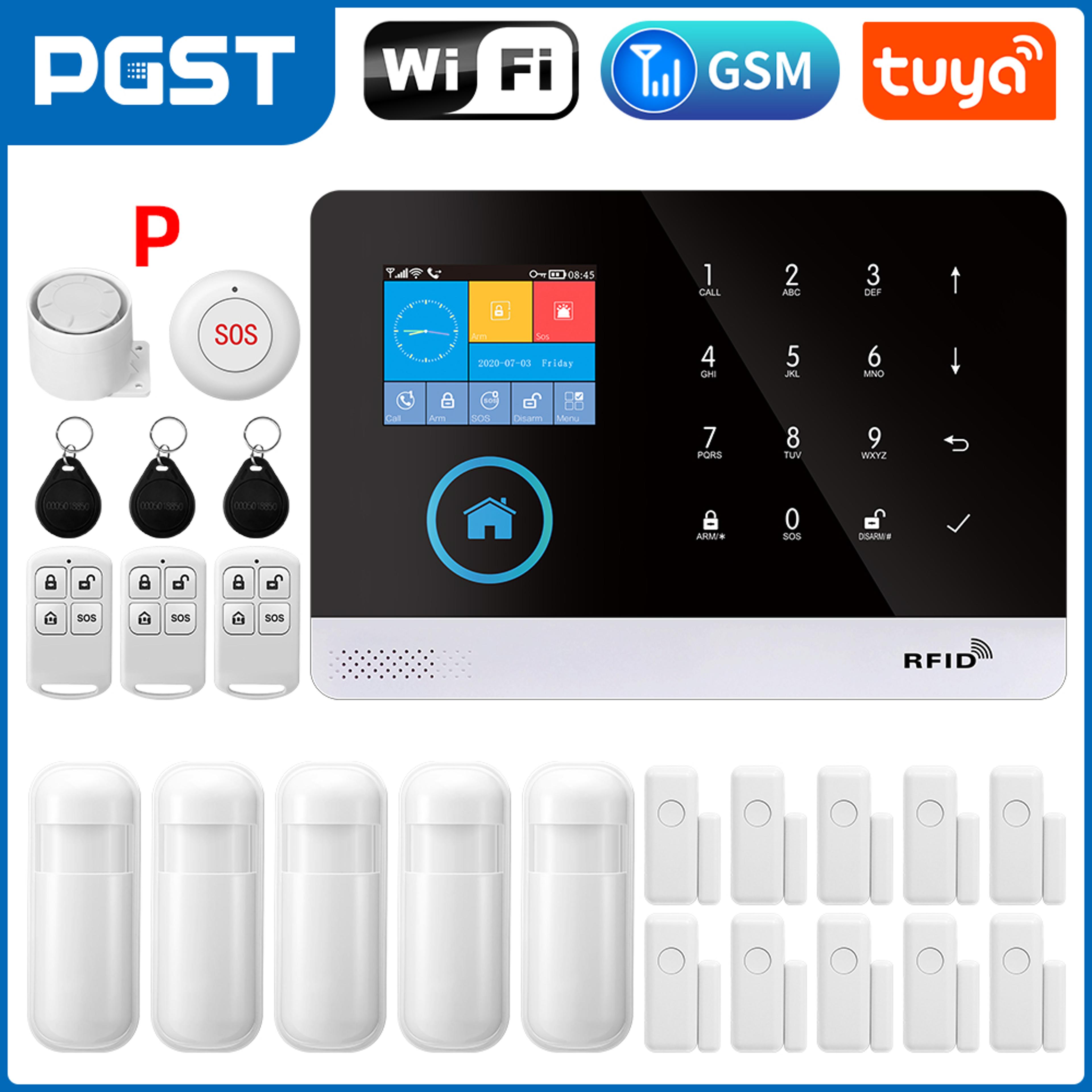 WIFI GSM Home Security System Screen With RFID Card  PIR Motion 11
