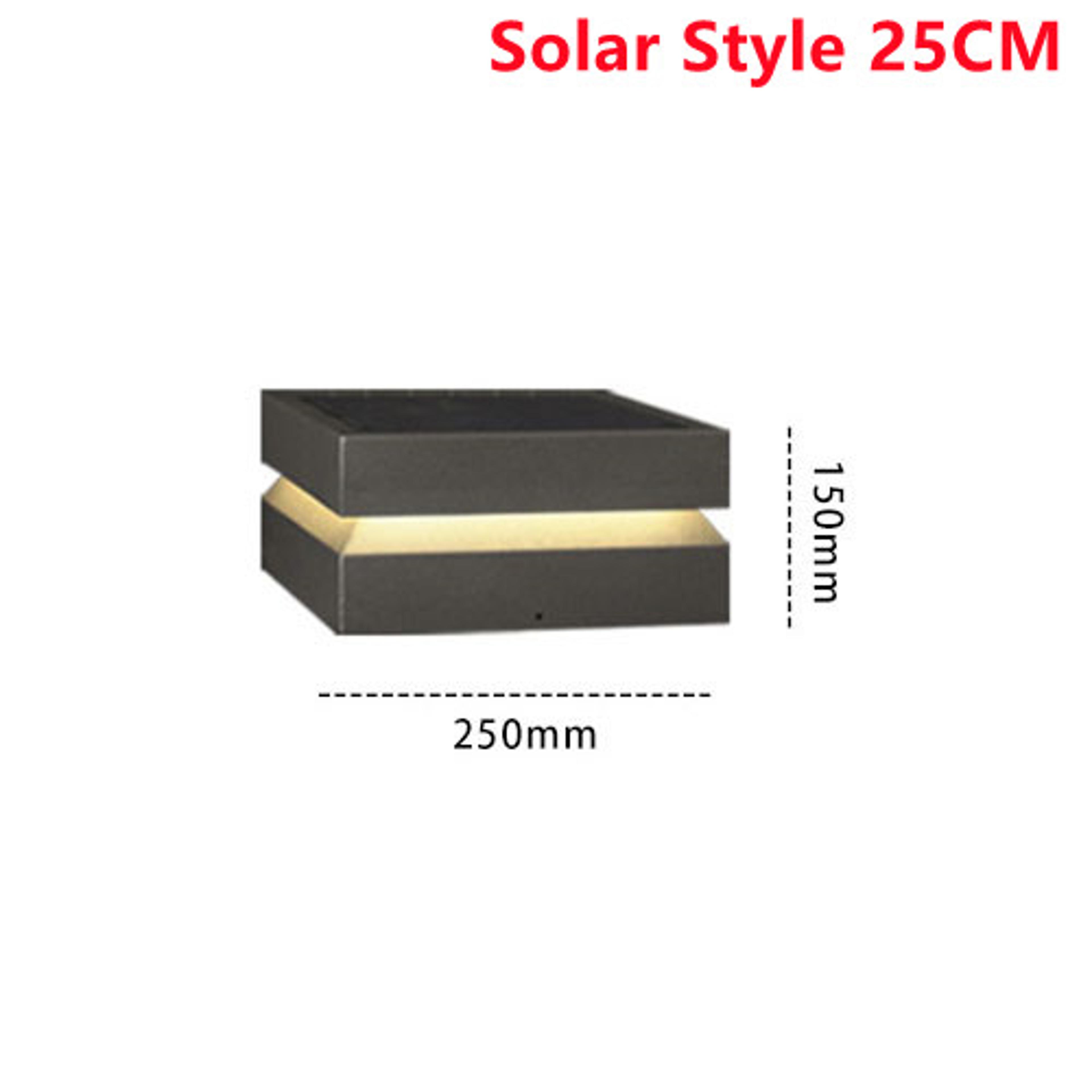 Waterproof Garden LED Lawn Lamp Square Solar Street Light For Outdoor Courtyard Pillar Chapiter Fen 6