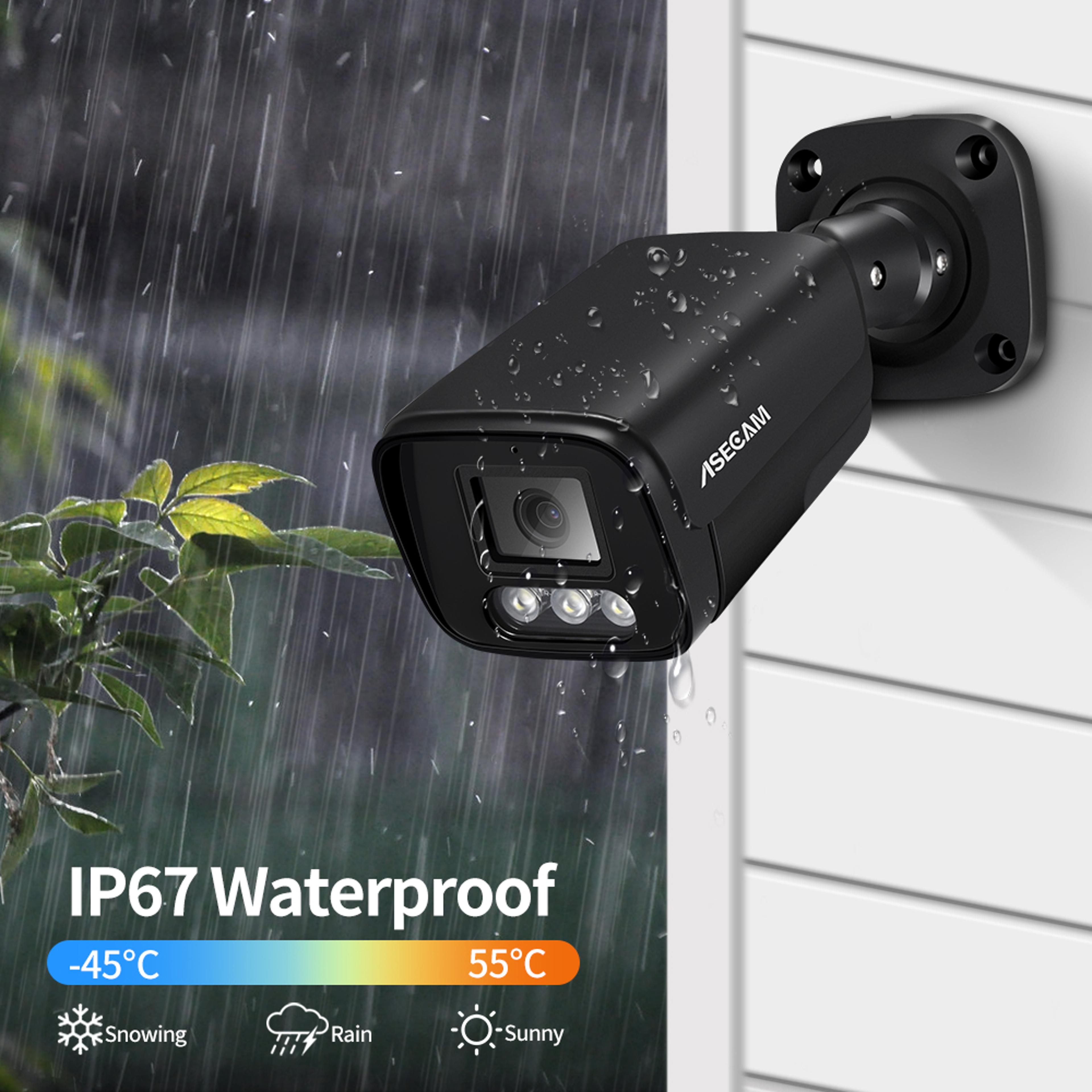 Surveillance Camera Audio  POE  Black Metal Outdoor CCTV Human Detection Outdoor Recording 5