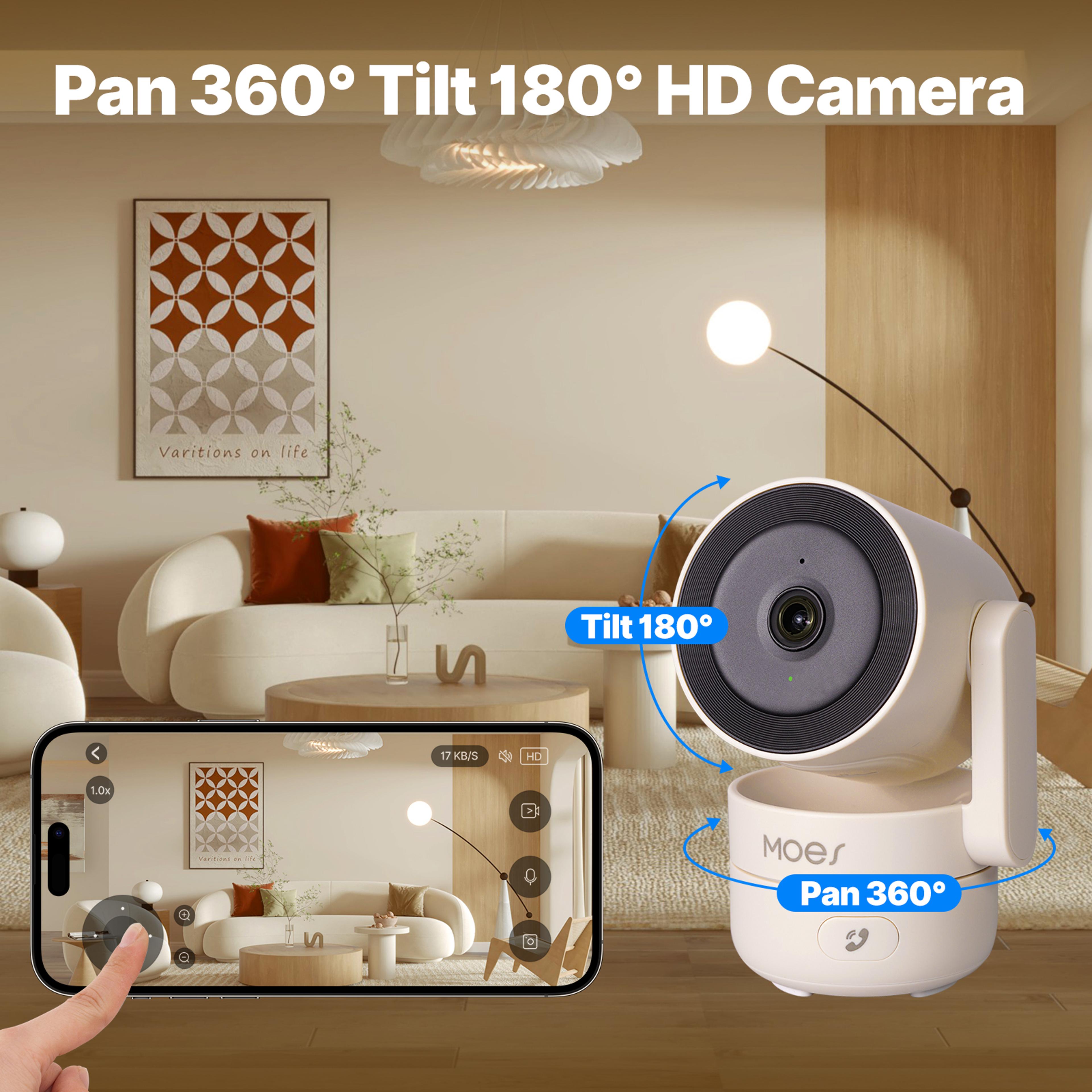 WiFi Indoor PanTilt Smart Security Camera Motion  Sound Detection Infrared Night Vision Panoramic P