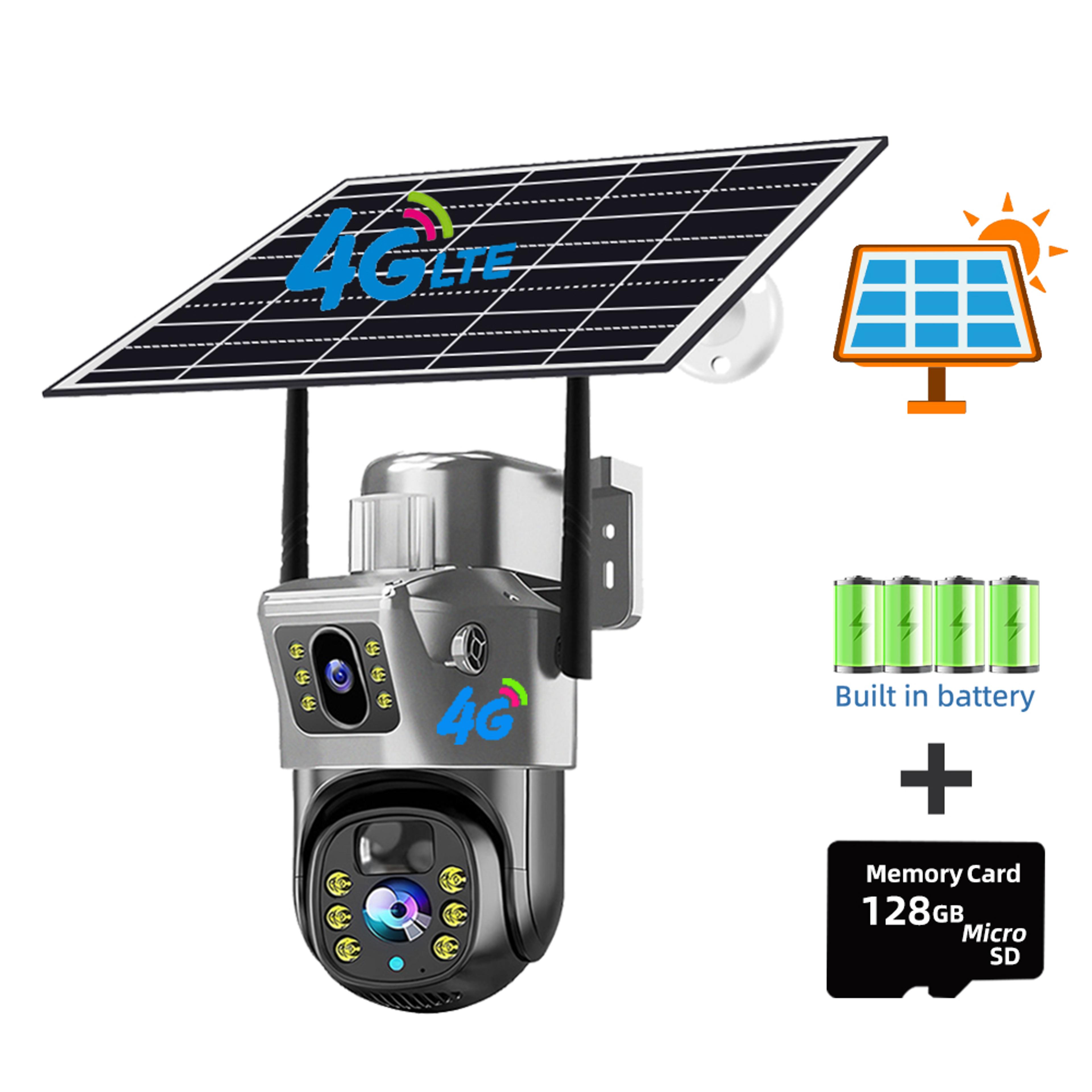 Outdoor Security Camera Dual Lens Auto Tracking 6K Night Vision PIR CCTV Protection For Safety 9